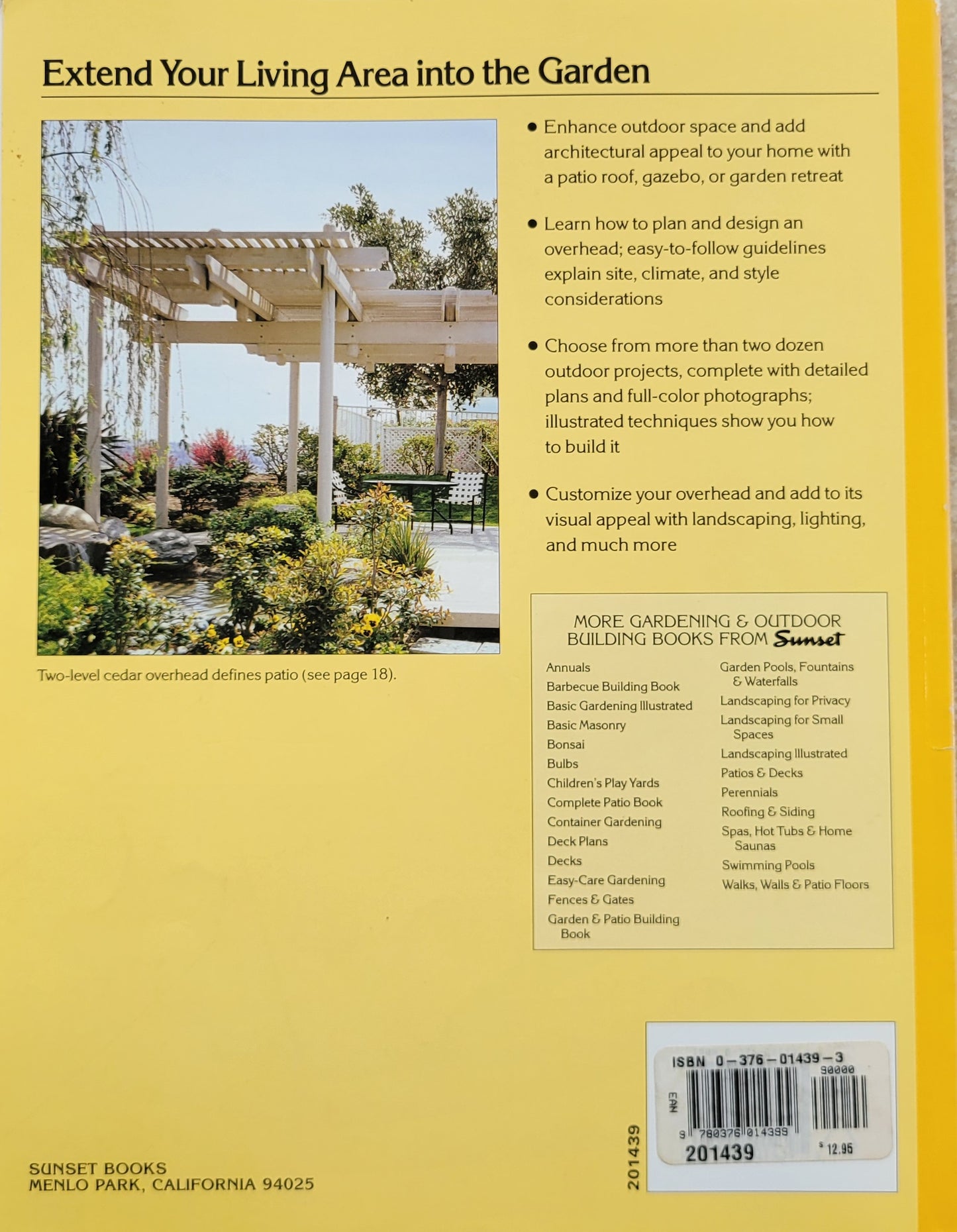 Patio Roofs and Gazebos - Sunset Books