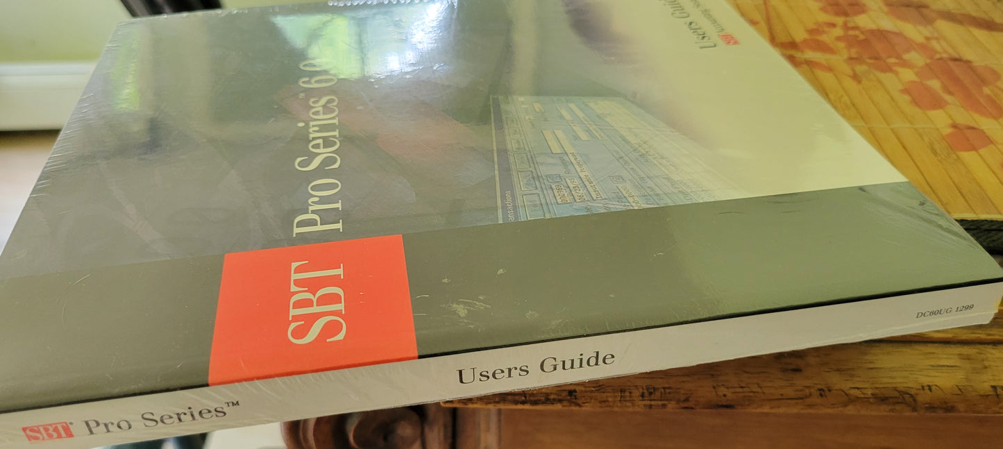 Vintage - SBT Pro Series 6.0 Users Guide, 1999