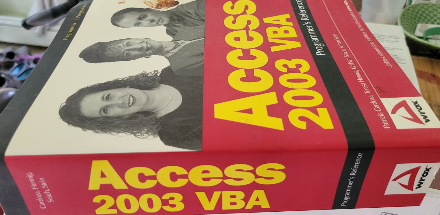 Microsoft Access 2003 VBA Programmer's Reference