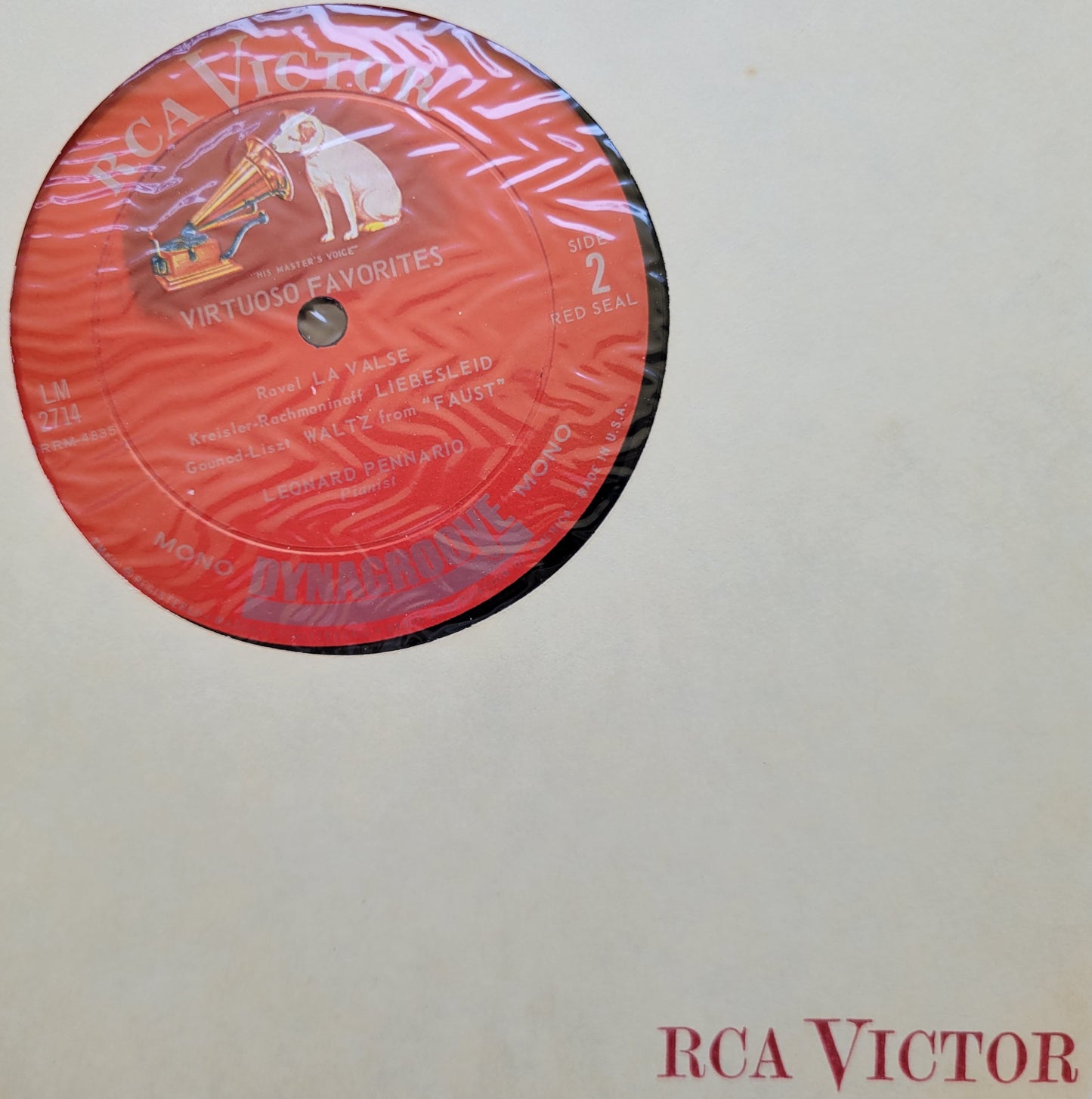 LP Record - Leonard Pennario: Virtuoso Favorites