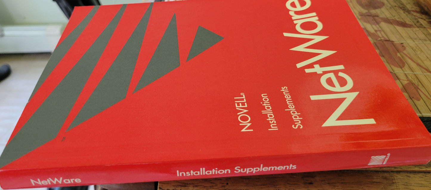 Vintage - NOVELL NetWare Installation Supplements