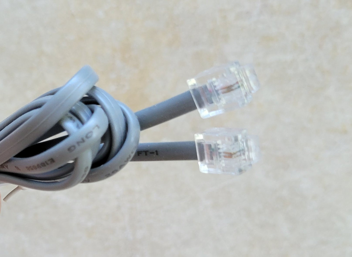 RJ-11 Phone and Fax Cable, 6 Feet