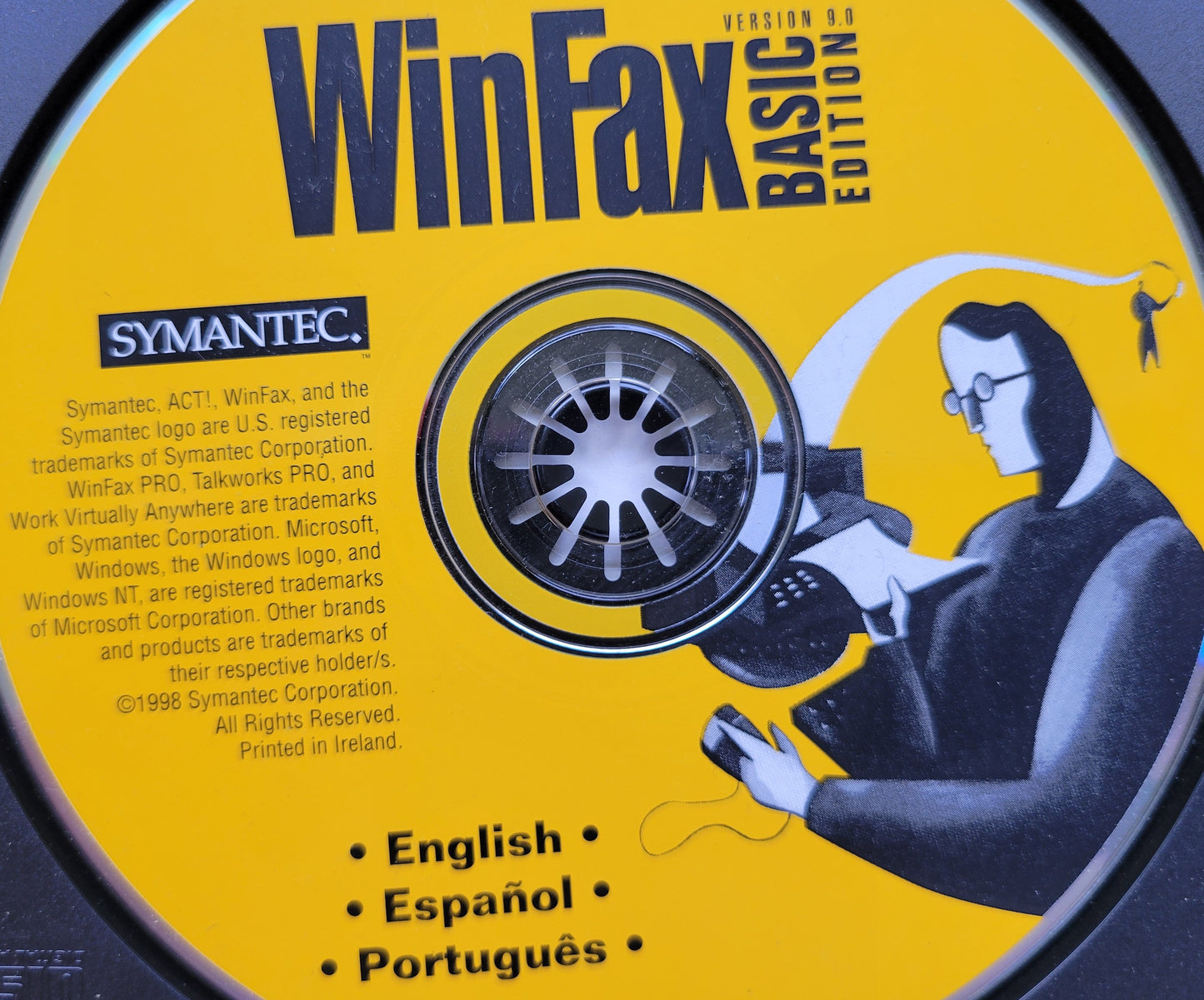 Vintage CD - WinFax Basic Edition by Symantec, Ver 9.0