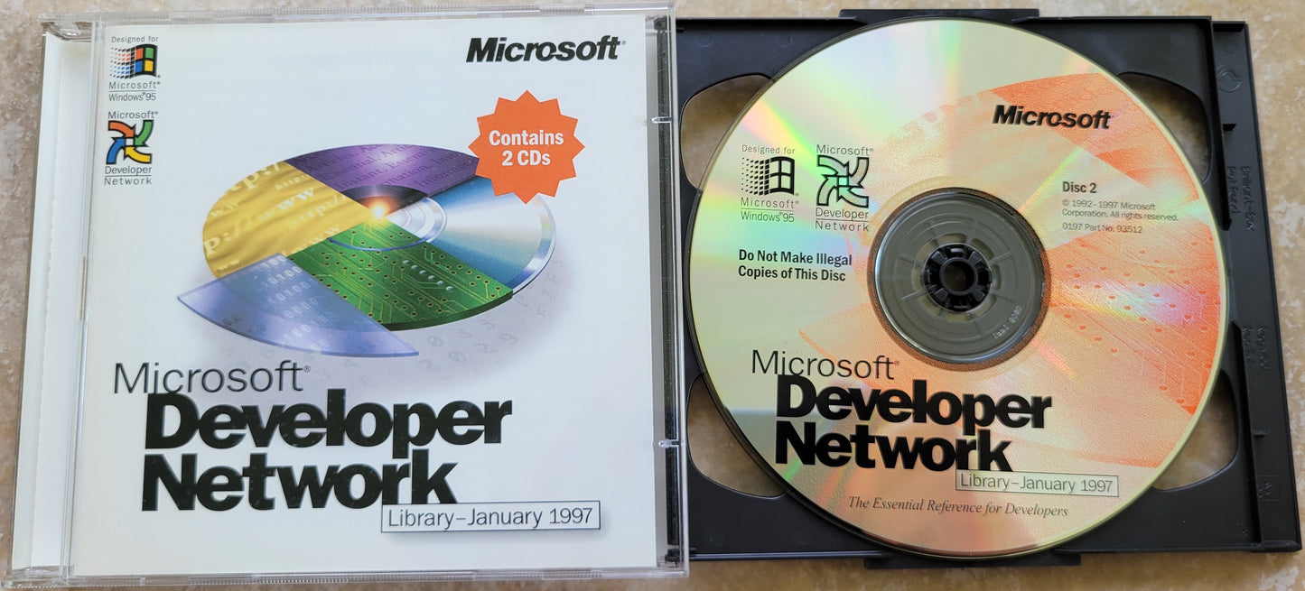 4. Vintage CD - Microsoft Developer Network, Software Library, 1997