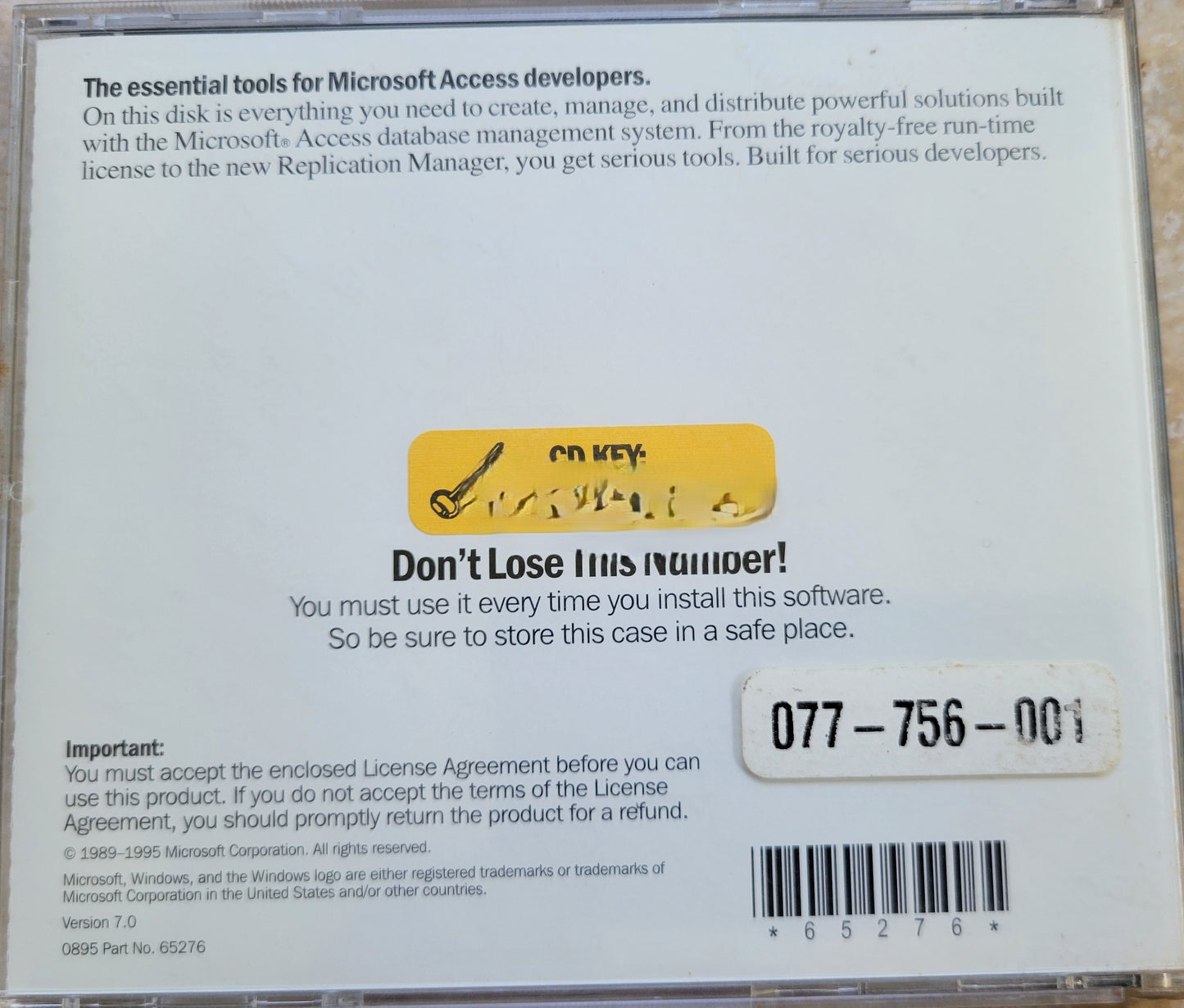 Vintage CD - Microsoft Access Developer's Toolkit
