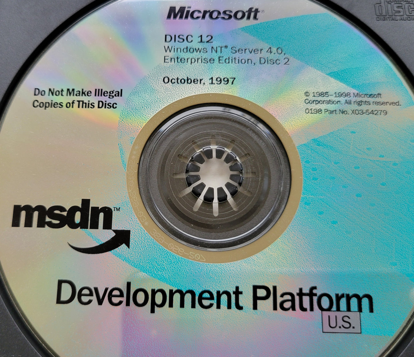 Vintage - Microsoft Windows NT server 4.0 Enterprise Edition - MSDN Development Platform MSDN Development