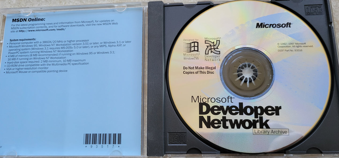 1. Microsoft Developer Network Library Archive, 1997
