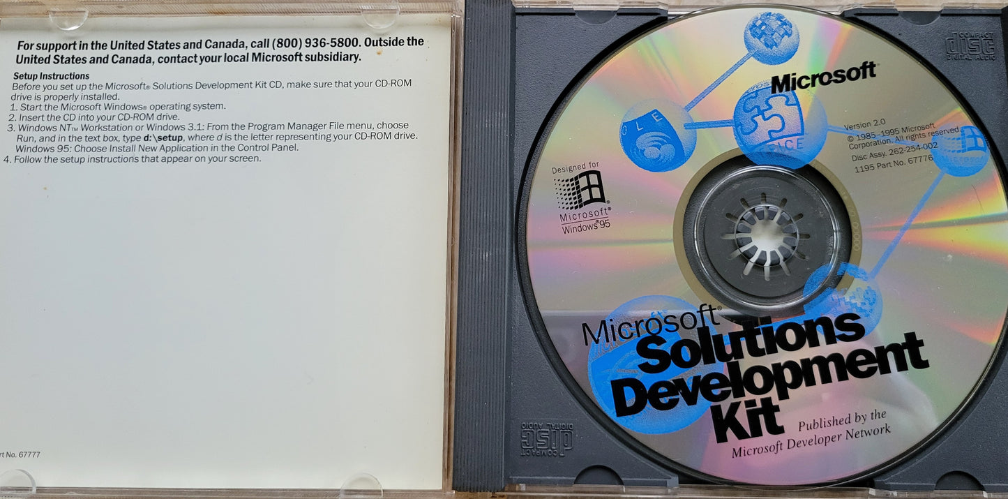 Vintage - Microsoft Solutions Development Kit by Microsoft Developer Network