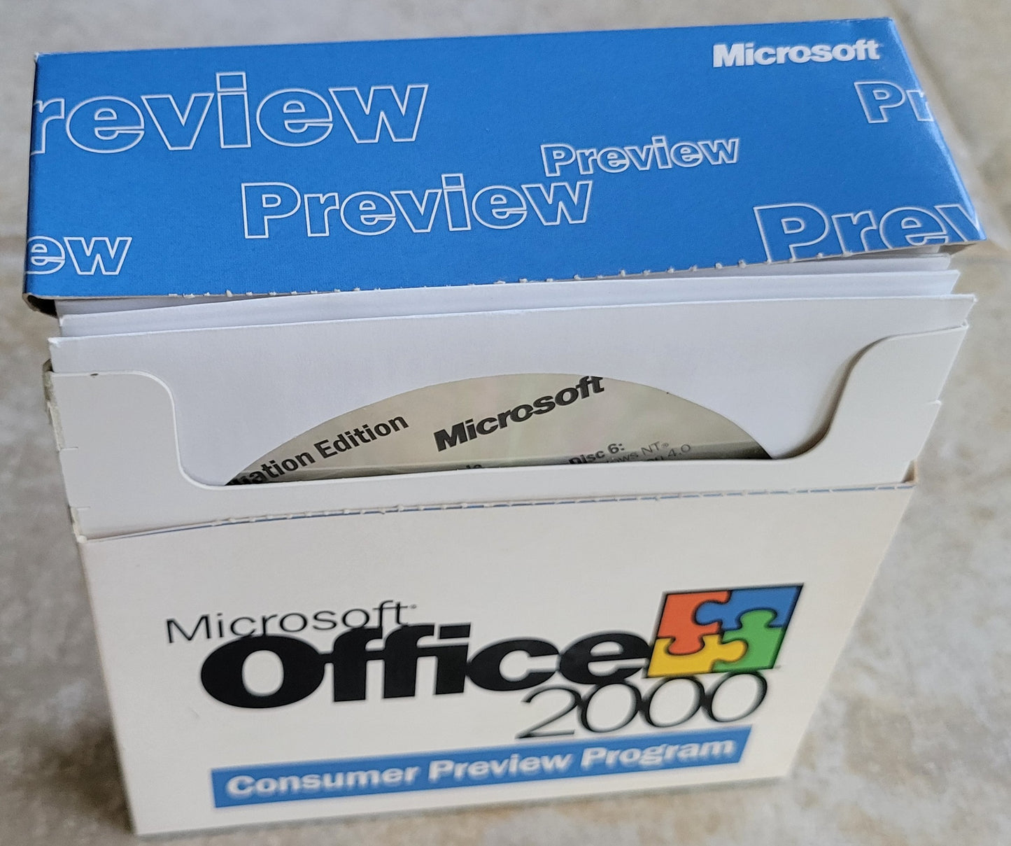Microsoft Office 2000 Consumer Preview Program, 7 CDs