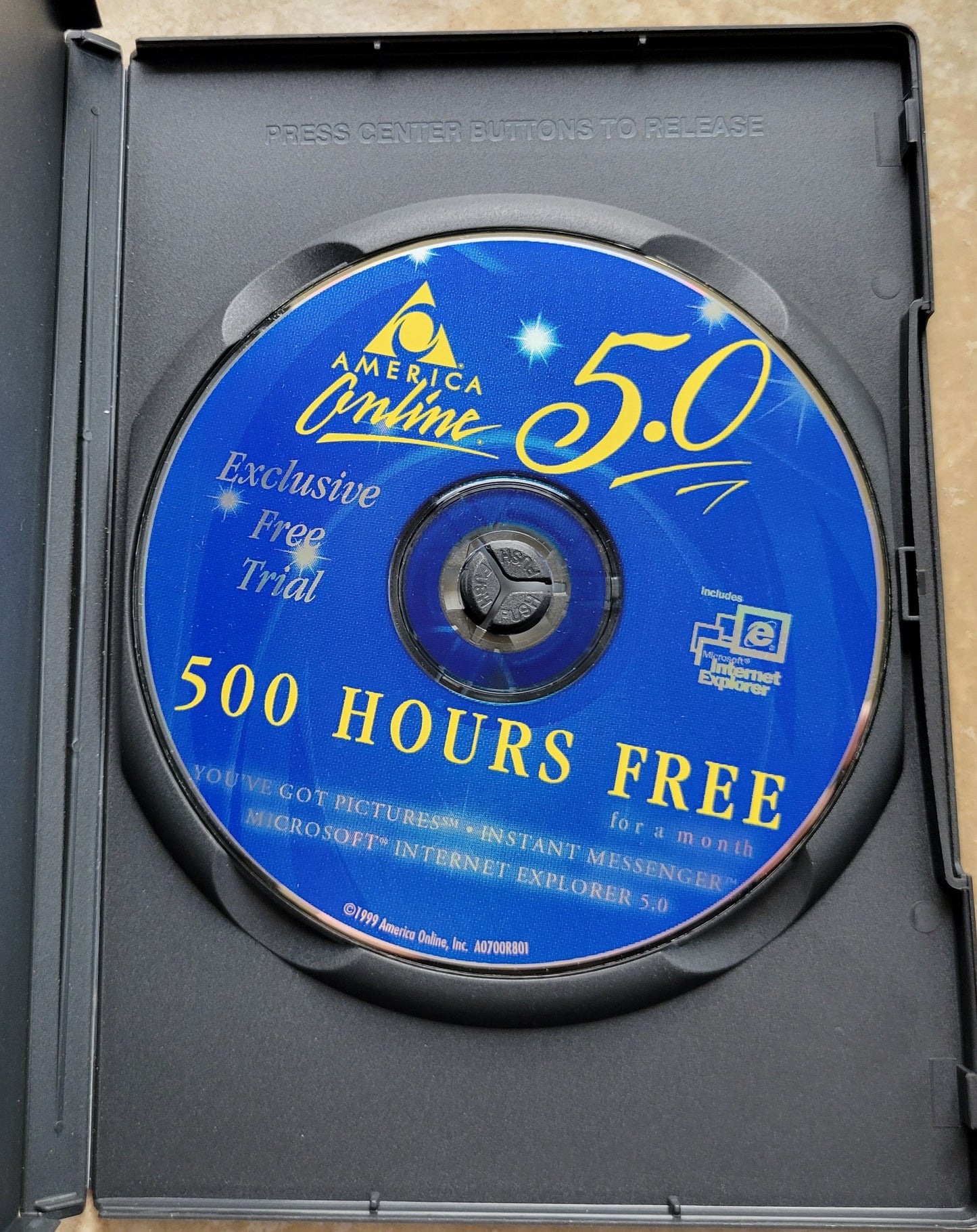 Vintage - America Online 5.0 in Year 1999