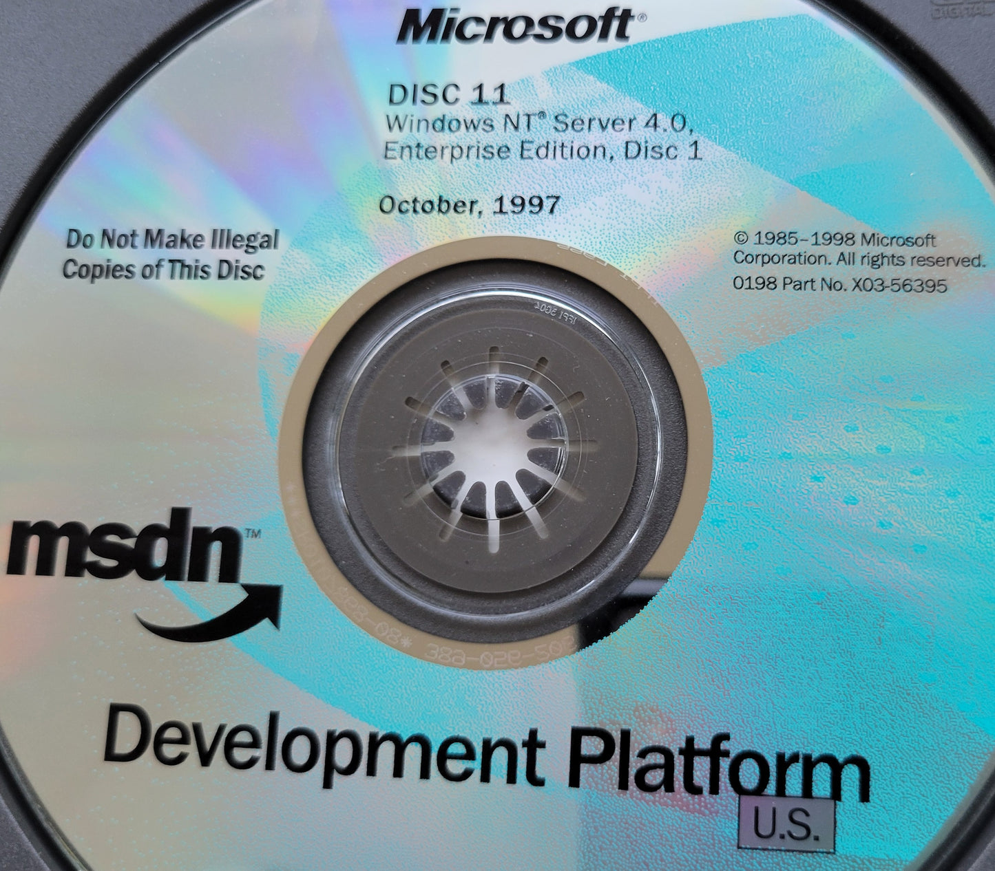 Vintage - Microsoft Windows NT Server 4.0 Enterprise Edition, 1997