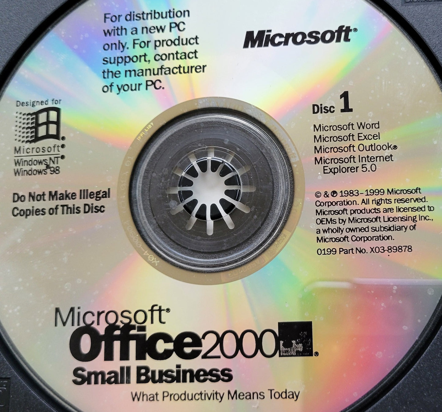 Vintage - Microsoft Office 2000 Small Business, 1999