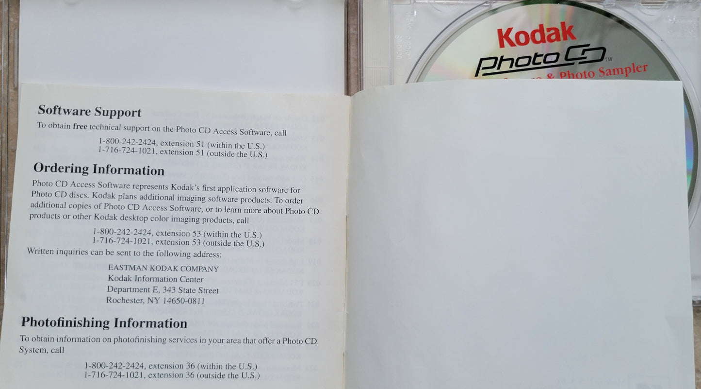 Vintage - KODAK Photo CD Access Software & Photo Sampler, 1993