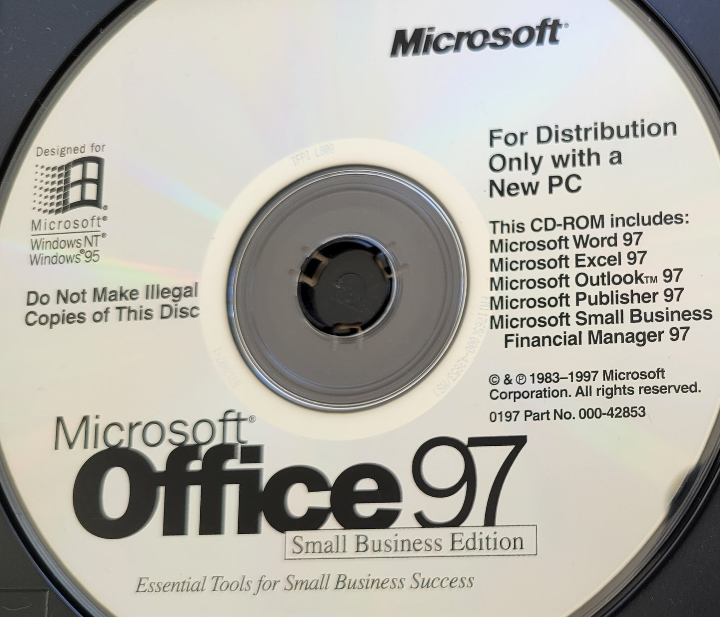 Vintage - Microsoft Office 97 Small Business Edition, 1997