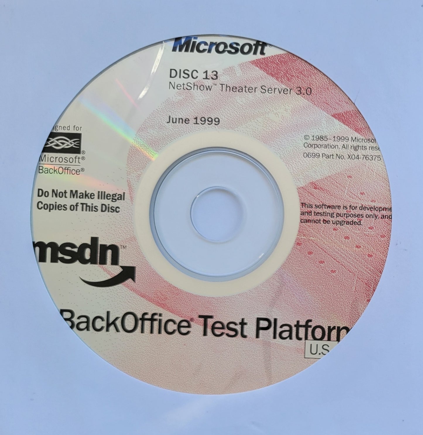 Vintage - Microsoft NetShow Theater Server 3.0 June 1999