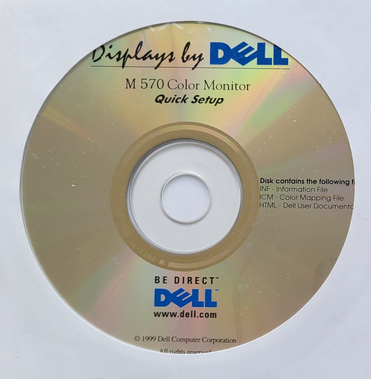 Vintage - Dell M570 Monitor Setup CD, 1999