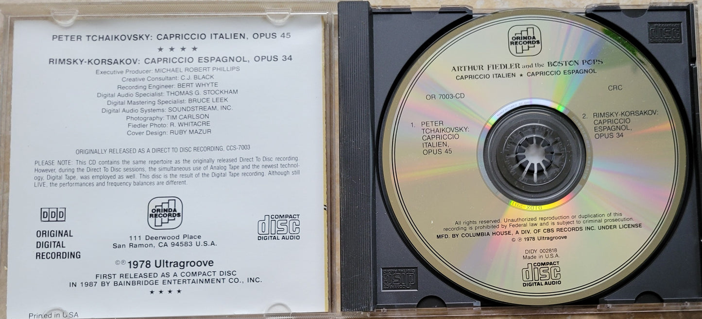 Music CD - Tchaikovsky: Capriccio Italien, Rimsky-Korsakov: Capriccio Espagnol, 1978