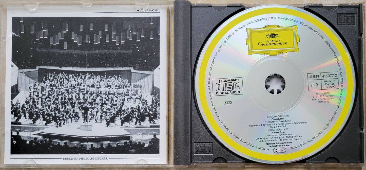 Music CD - Rossini & Suppe: Overtures, Herbert von Karajan, 1971