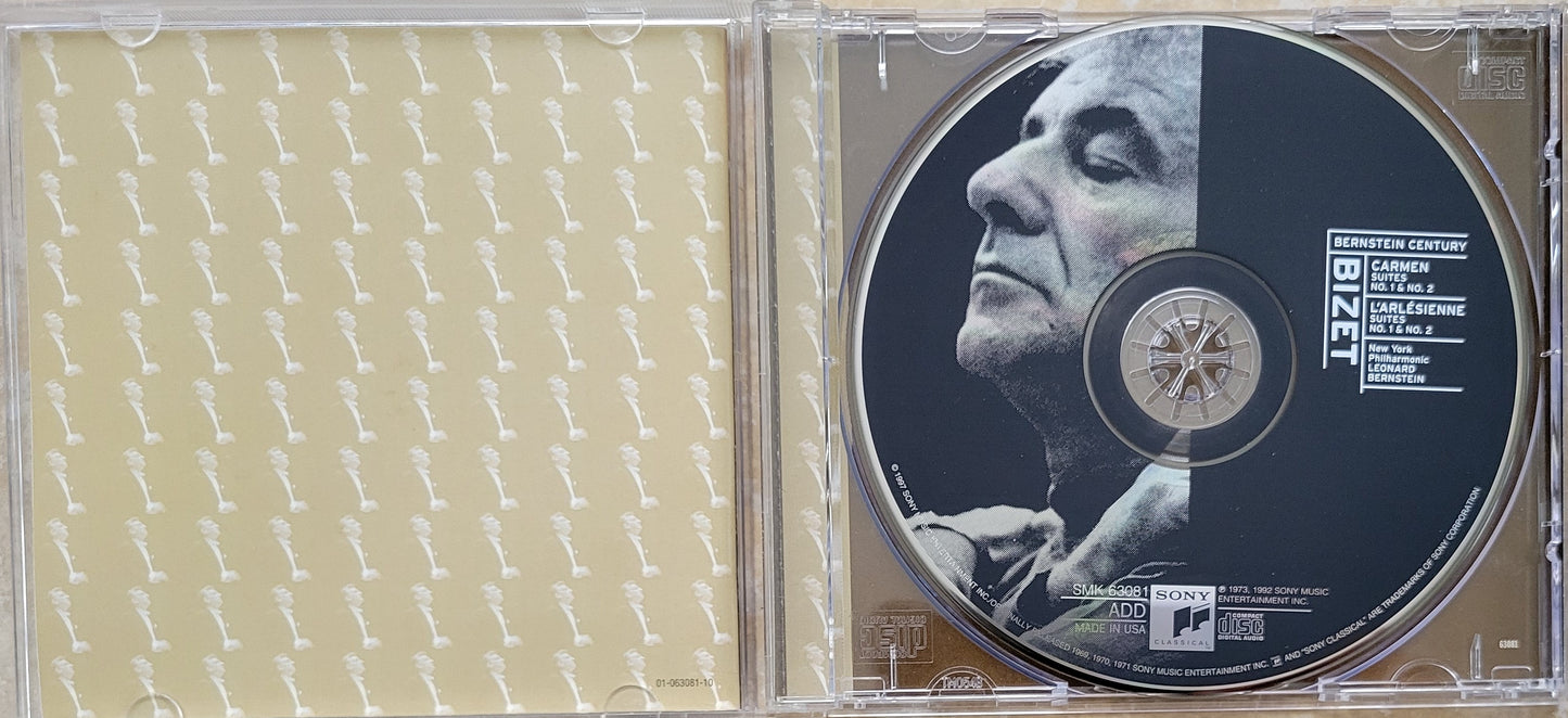 Music CD - Bizet: Carmen Suite and Larlesienne Suites, Leonard Bernstein, 1997