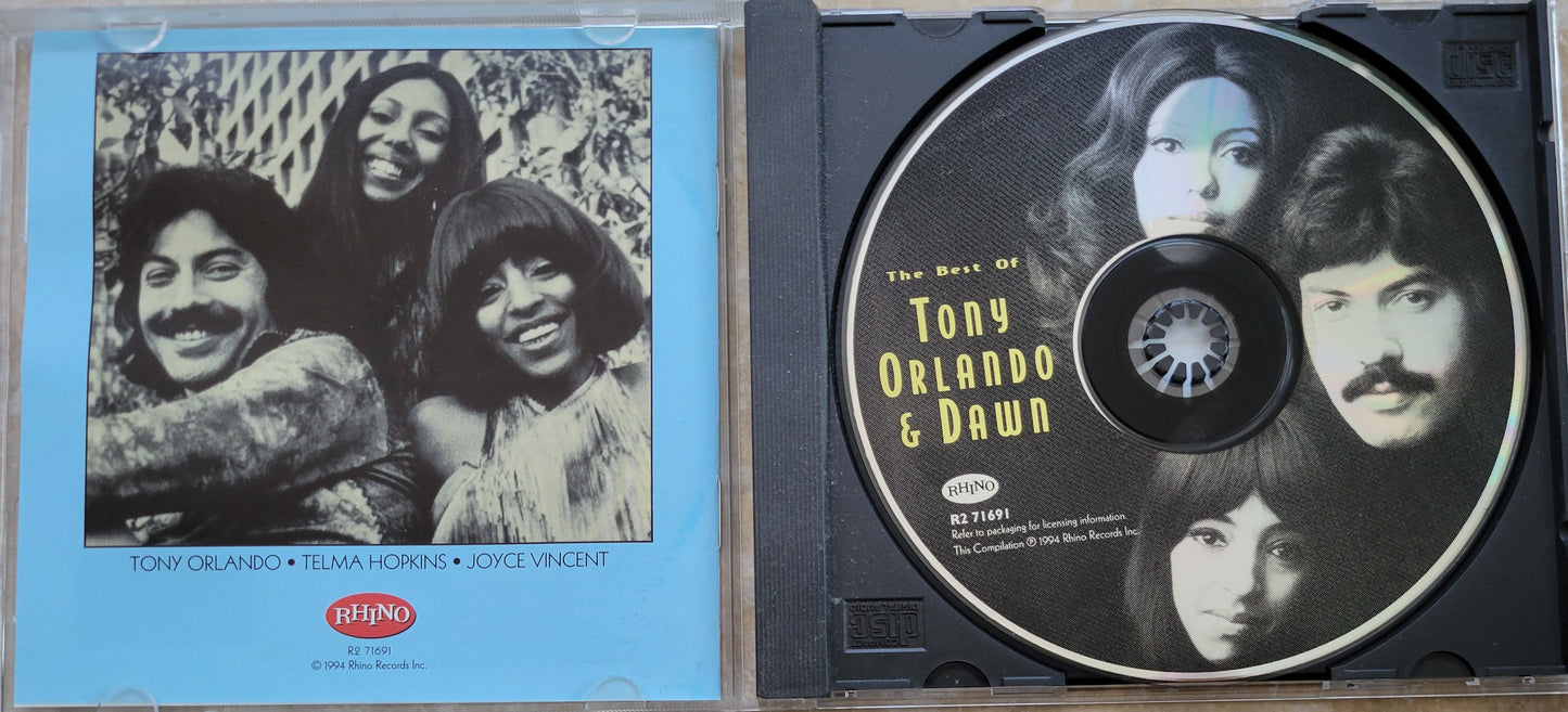 Music CD - The Best of Tony Orlando & Dawn, Rhino Records, 1994
