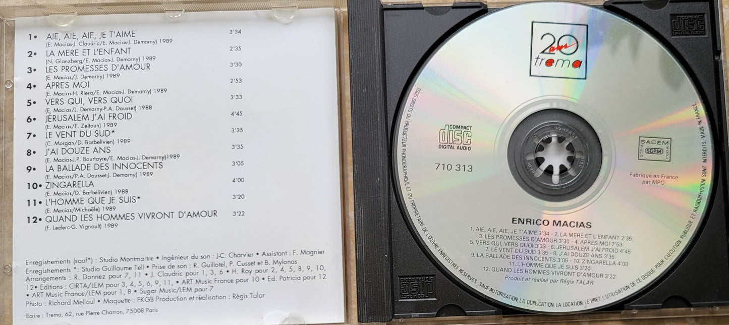 Music CD - Enrico Macias: Zingarella, 1989
