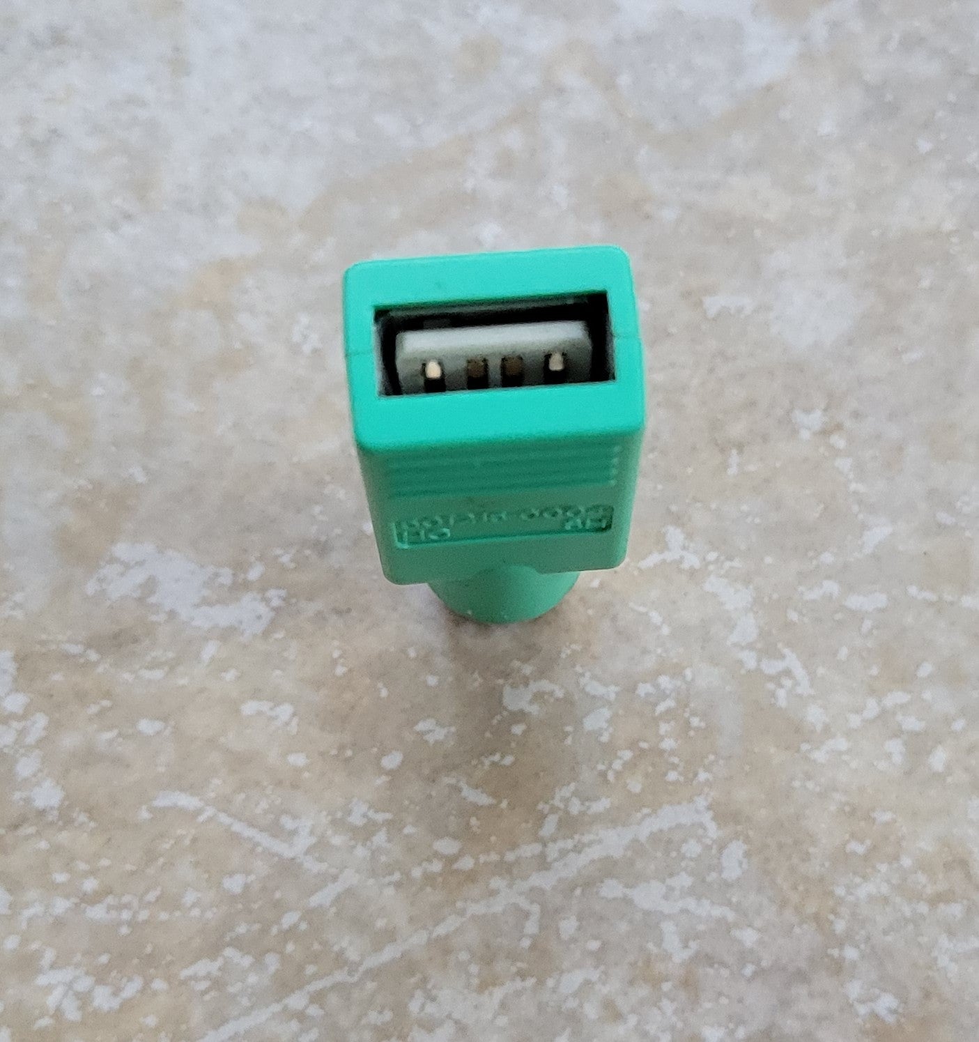 USB Female to PS/2 Mouse Male Passive Adapter, Green