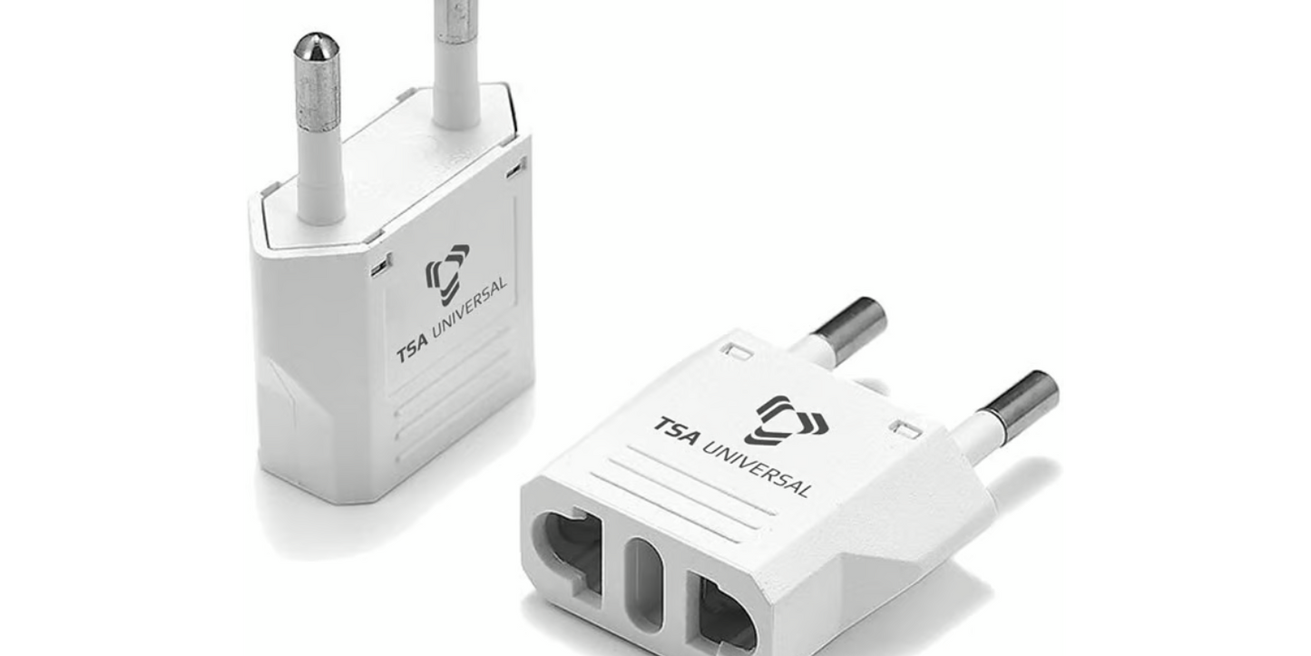 U.S to South Korea Travel Power Adapter (2-Pack)