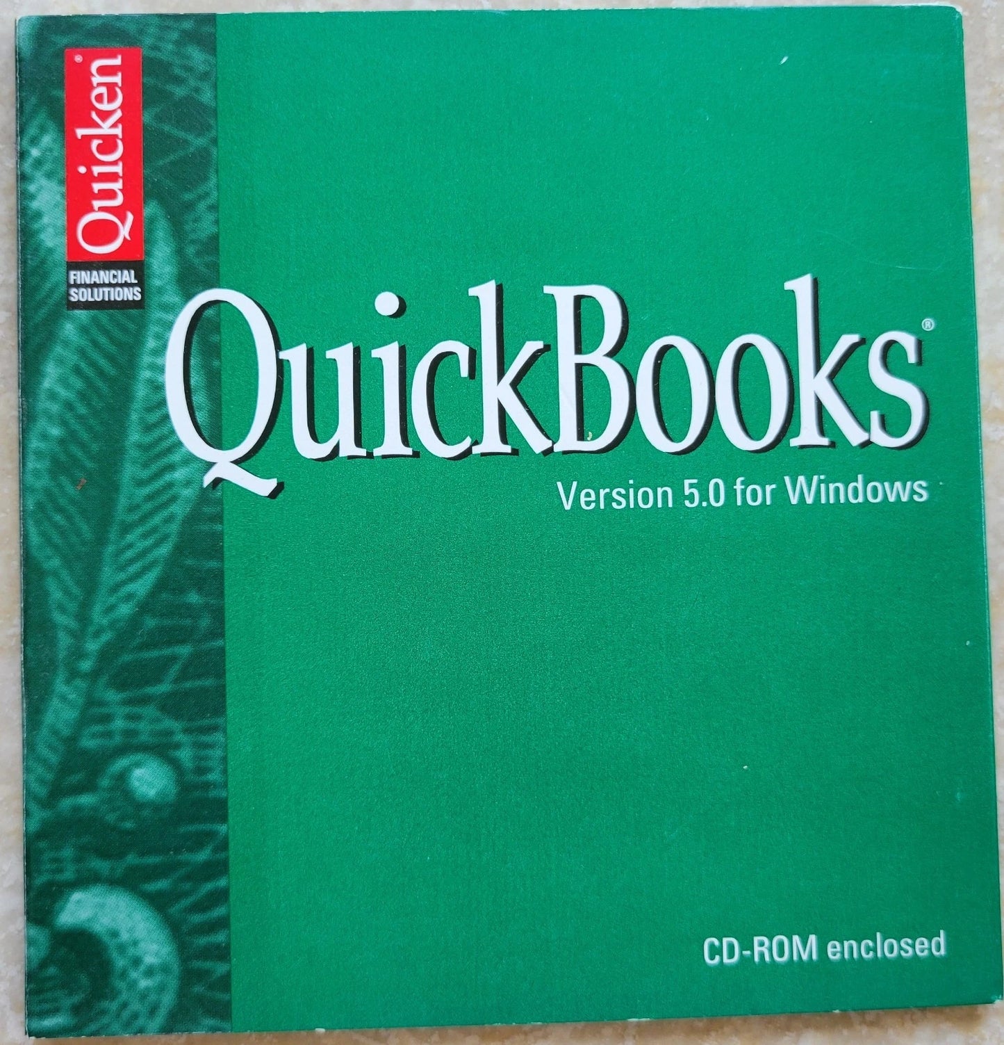 Vintage CD - QuickBooks for Windows, Version 5.0
