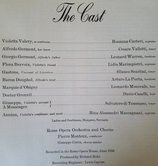 2. LP Record - Giuseppe Verdi: La Traviata (Opera)