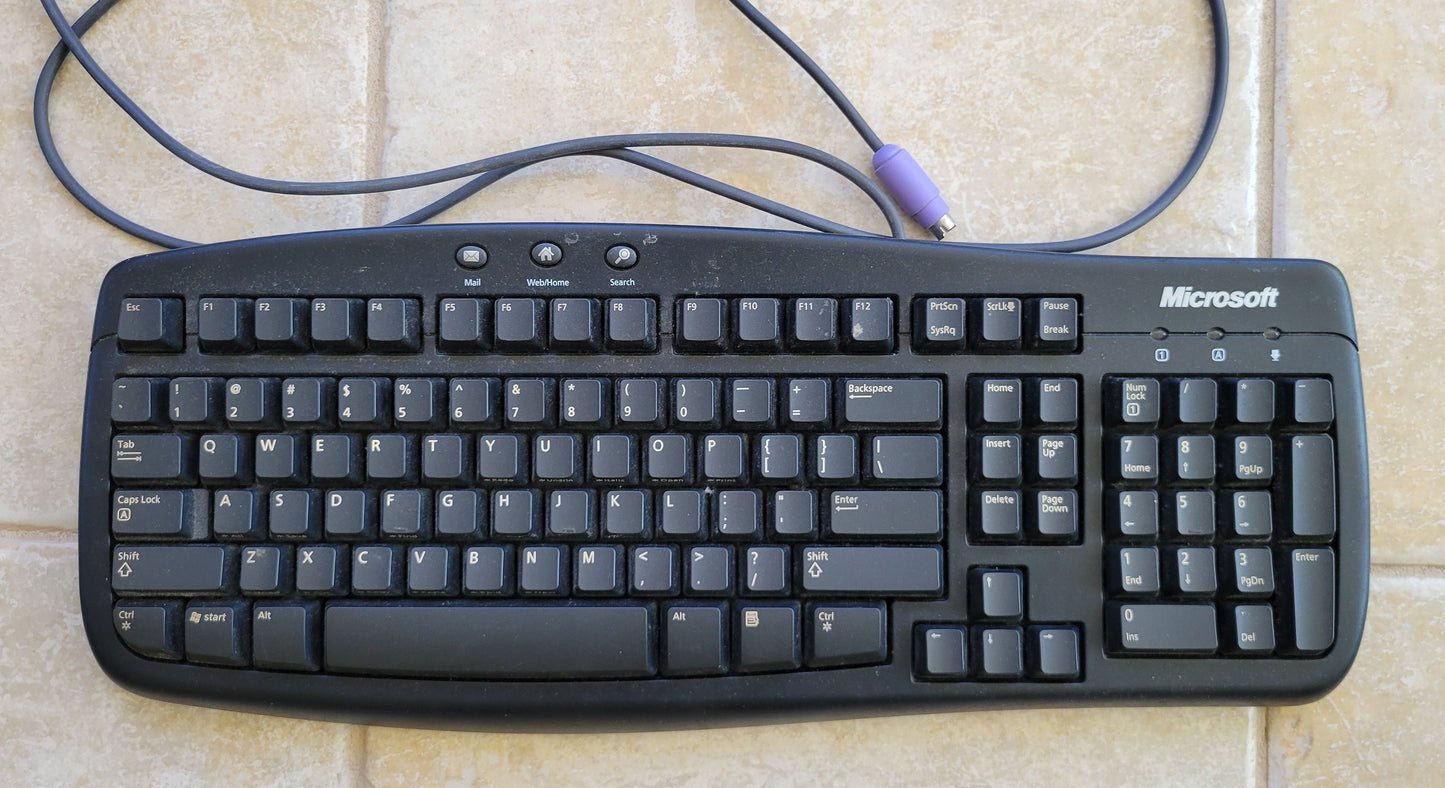 Vintage - Microsoft PS/2 Keyboard