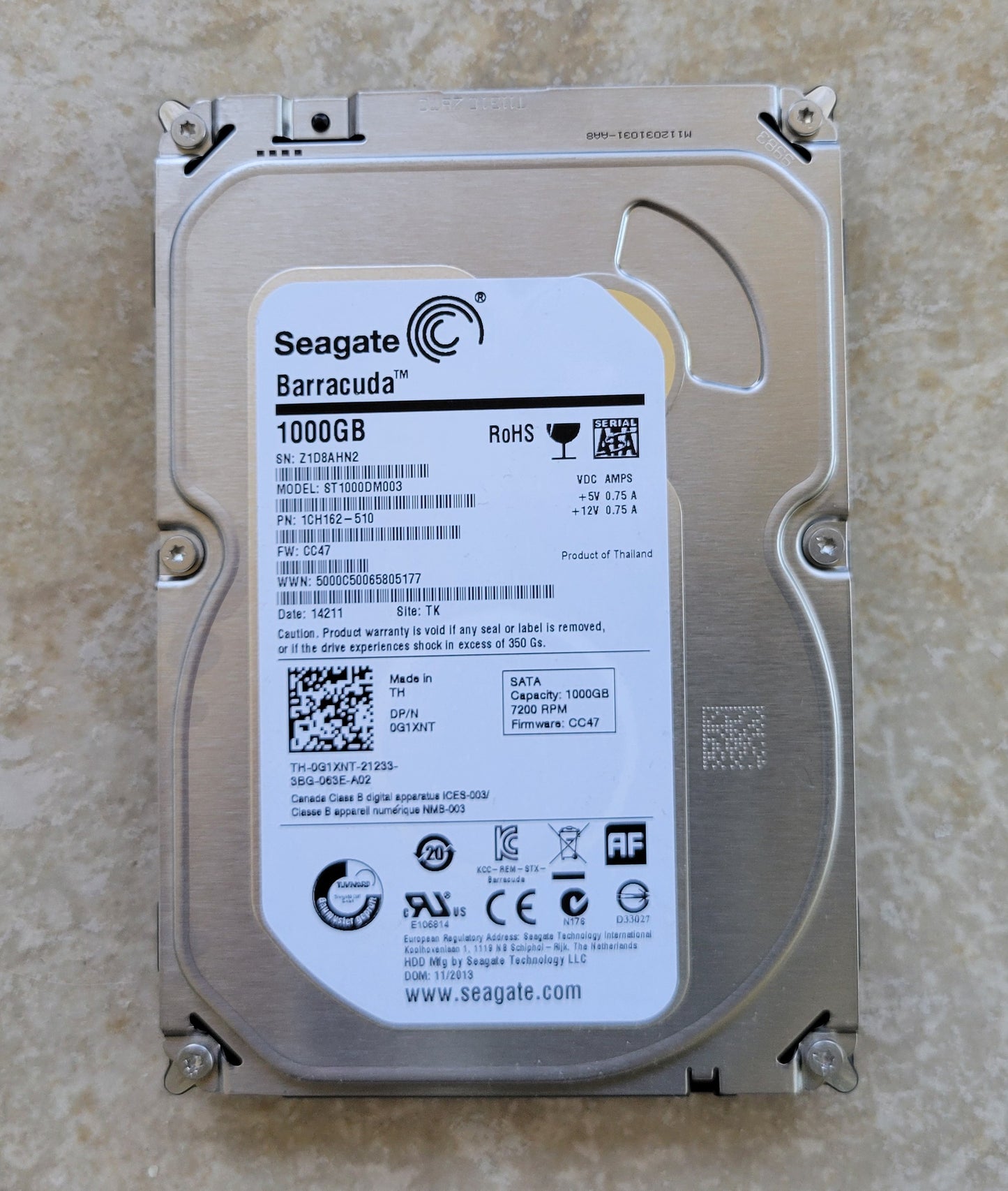 Seagate Hard Drive 1T (1000G)