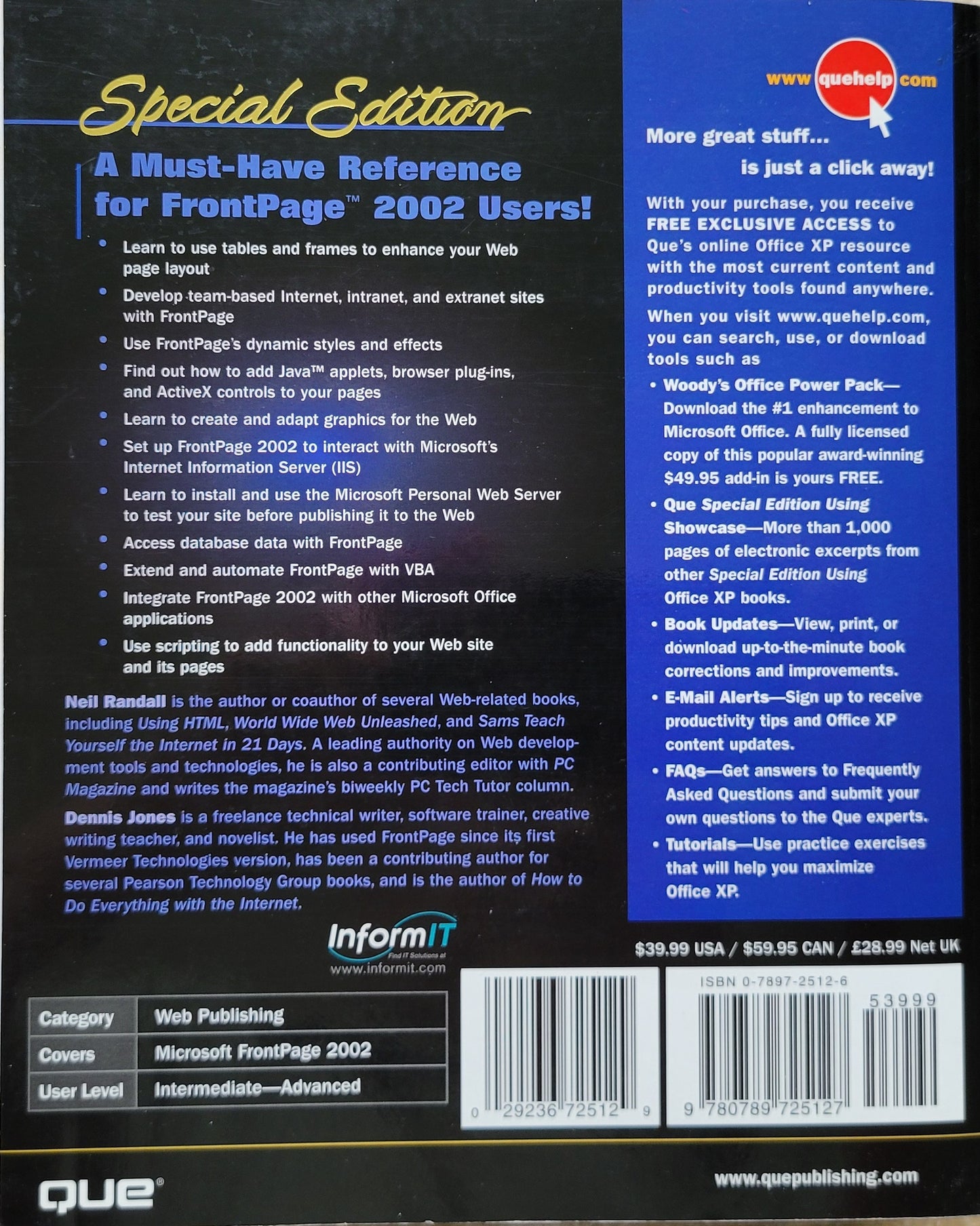 Vintage - Using Microsoft FrontPage 2002 - Special Edition