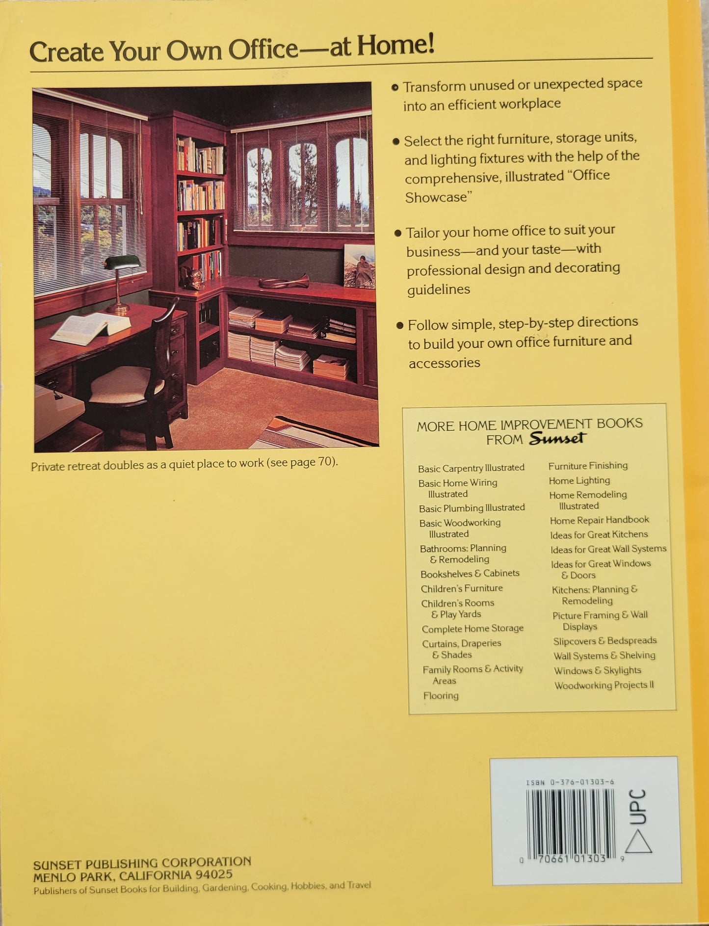 HOME OFFICES AND WORK SPACES By Sunset Books