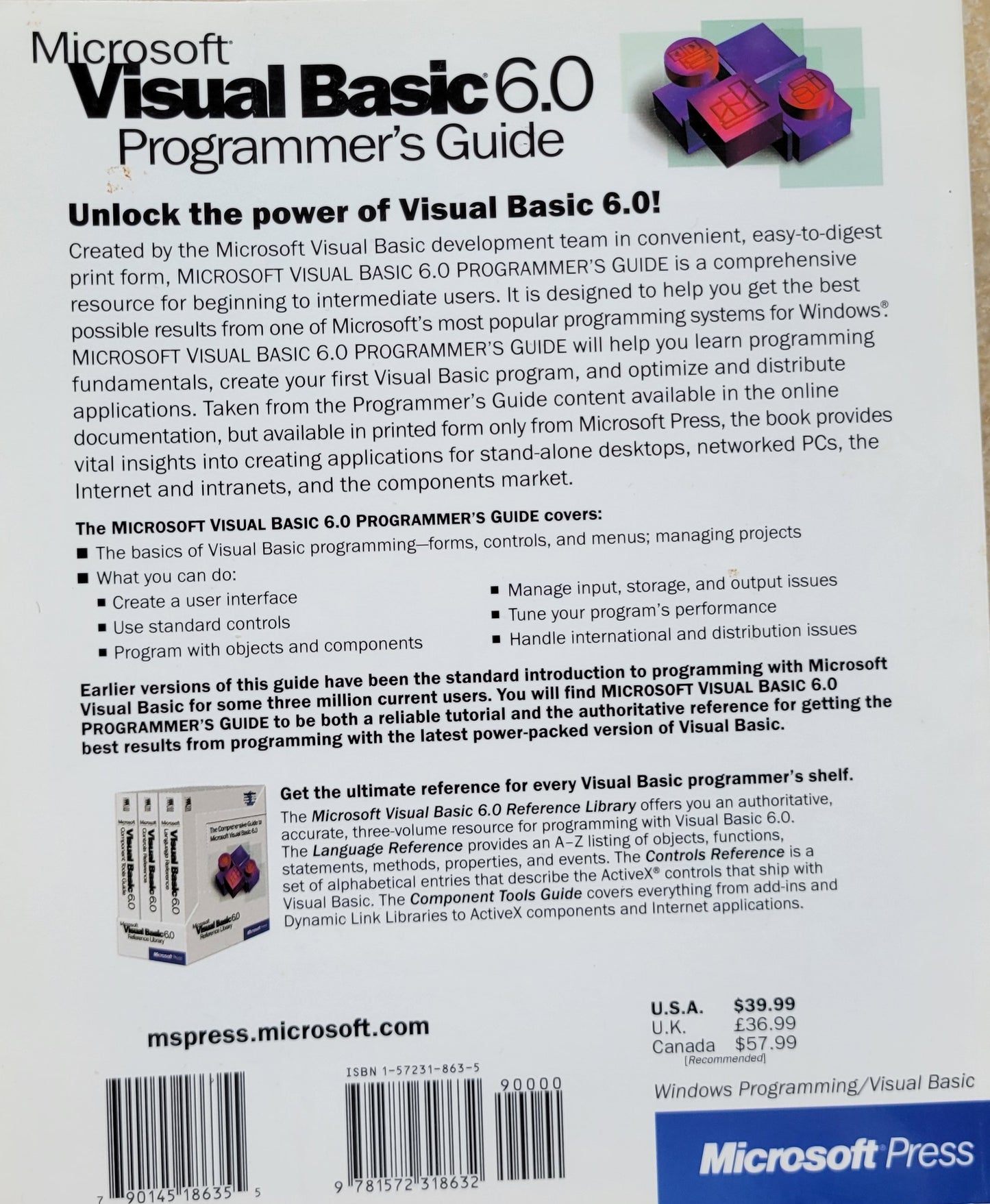 Microsoft Visual Basic 6.0 - Programmers Guide