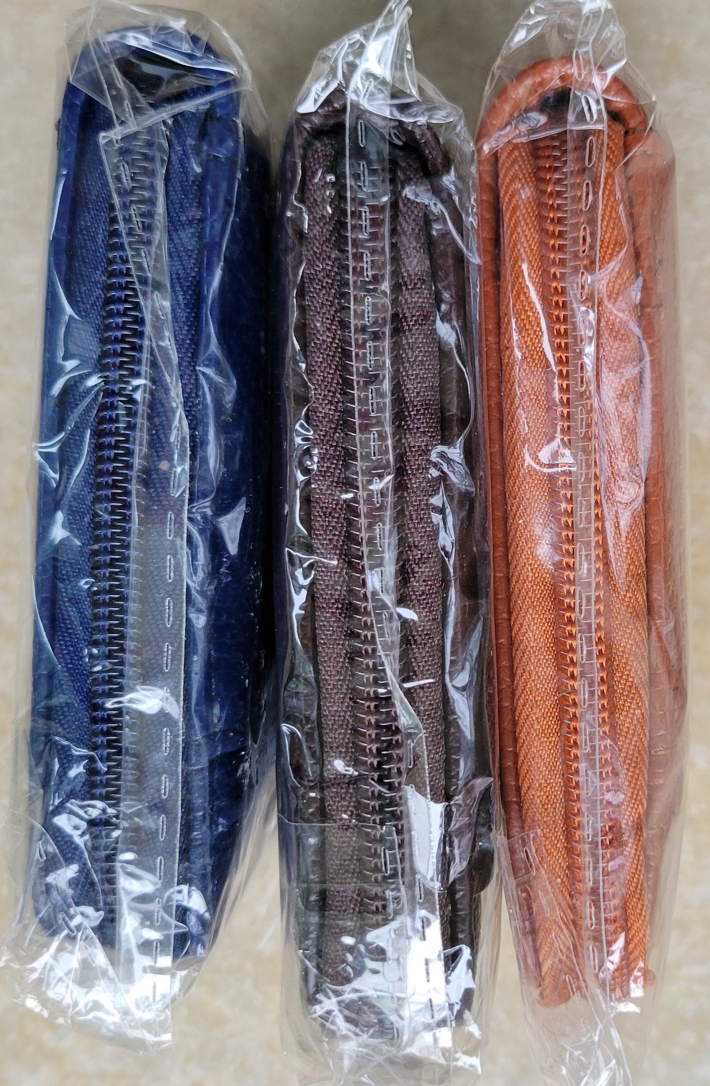 Men's Wallets 3-Pack (Brown, Blue, Purple)