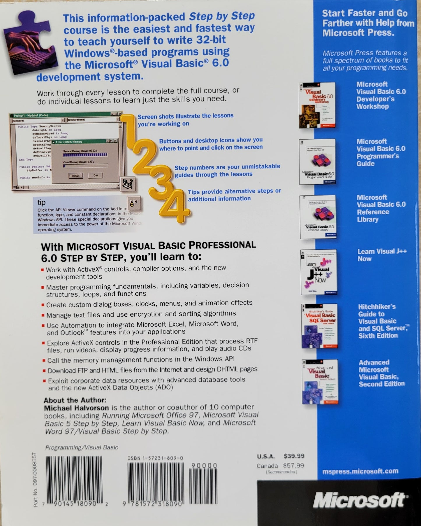 Microsoft Visual Basic Professional 6.0 Step by Step