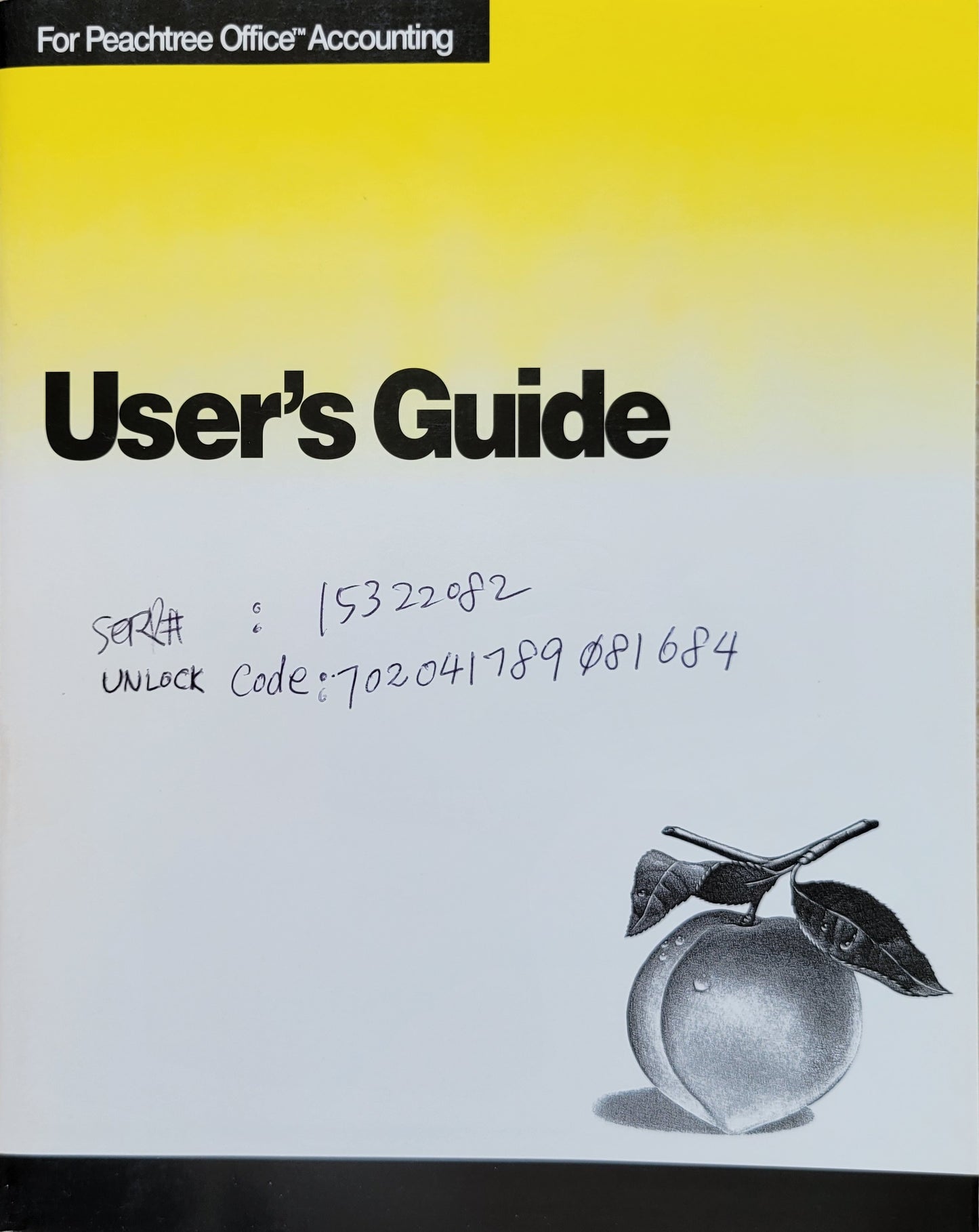 Vintage - Peachtree Office Accounting - User's Guide, 1998