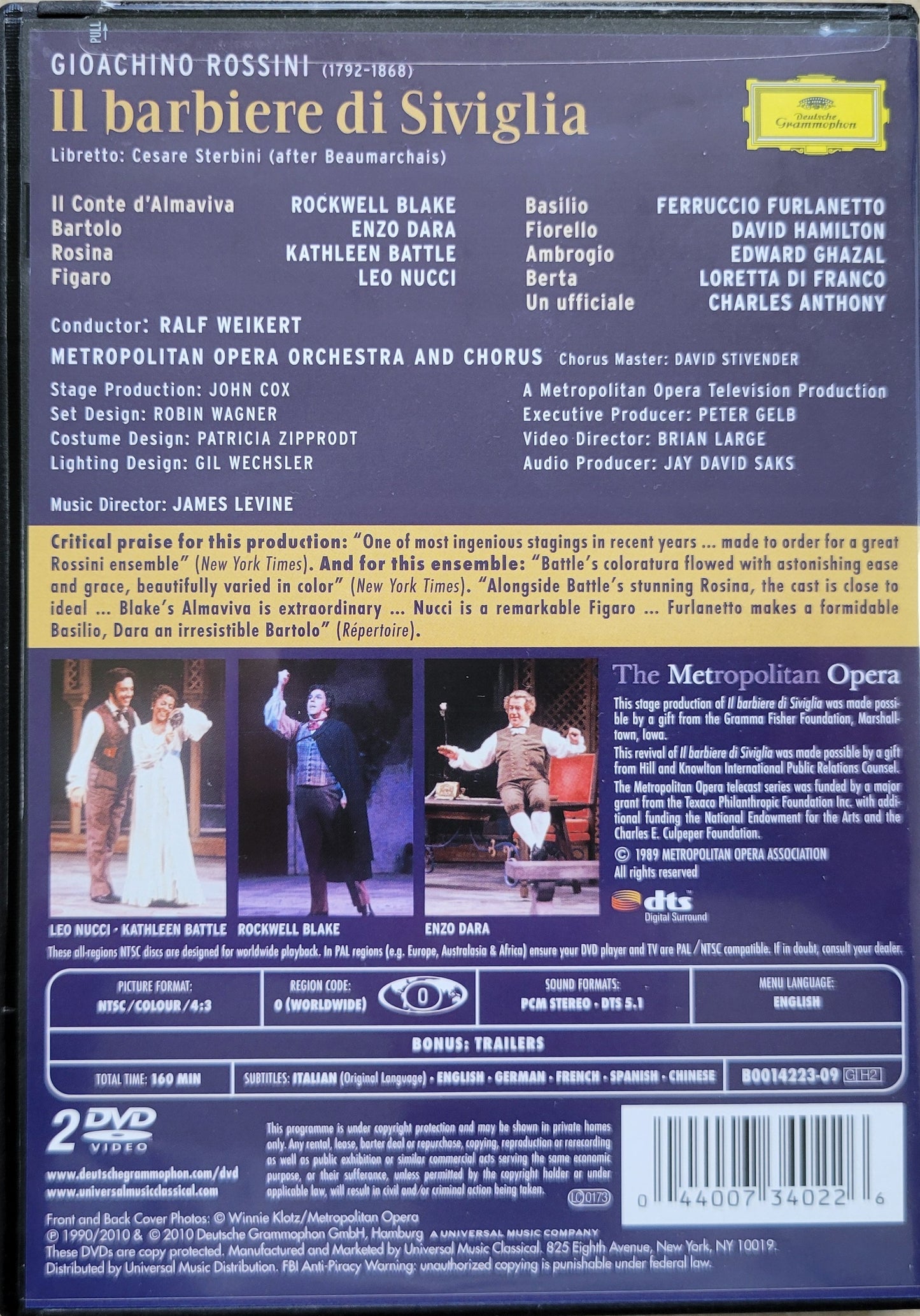 9. DVD - The Barber of Seville, Il barbiere di Siviglia (Opera)