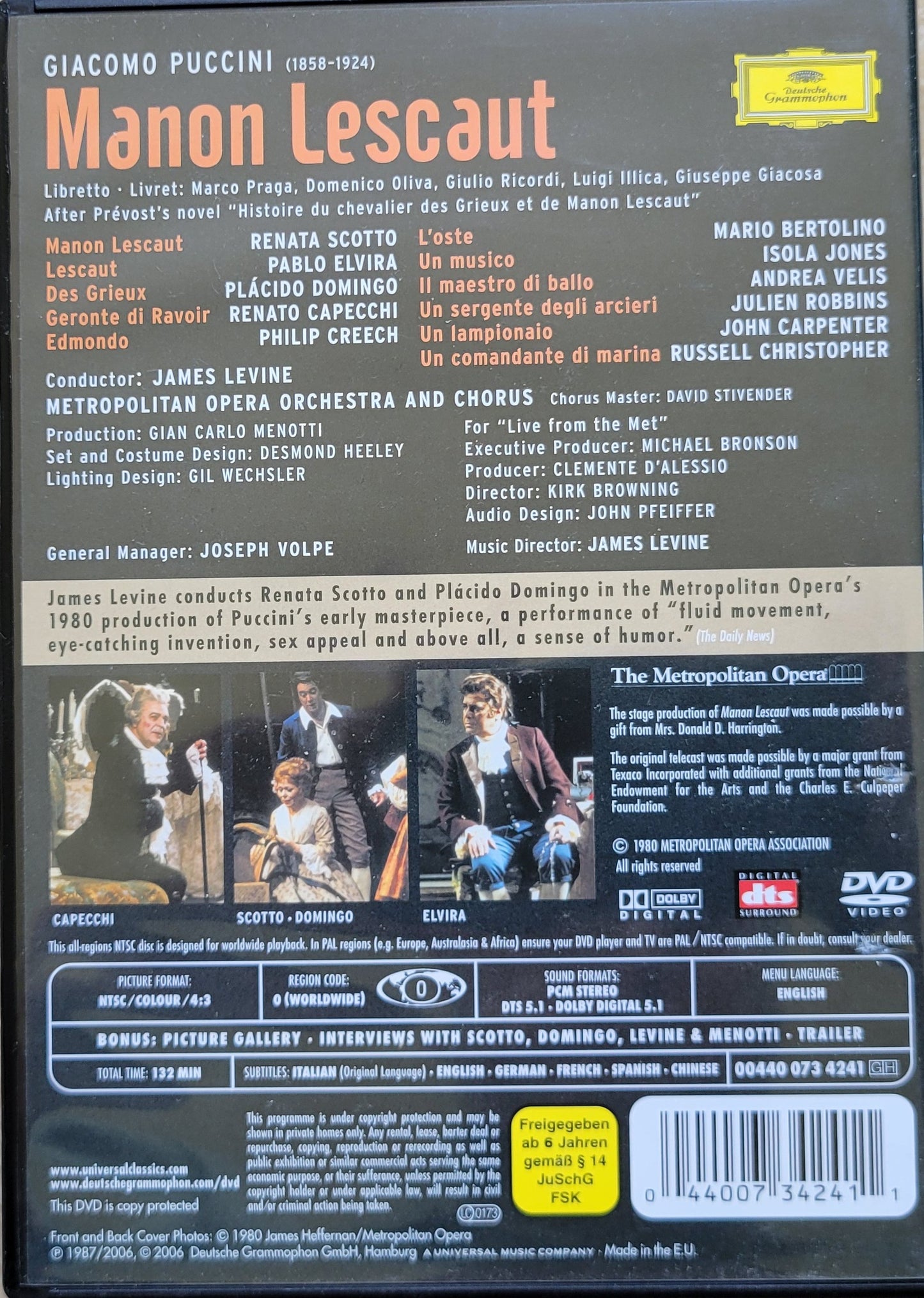 3. DVD - Puccini: Manon Lescaut (Opera)