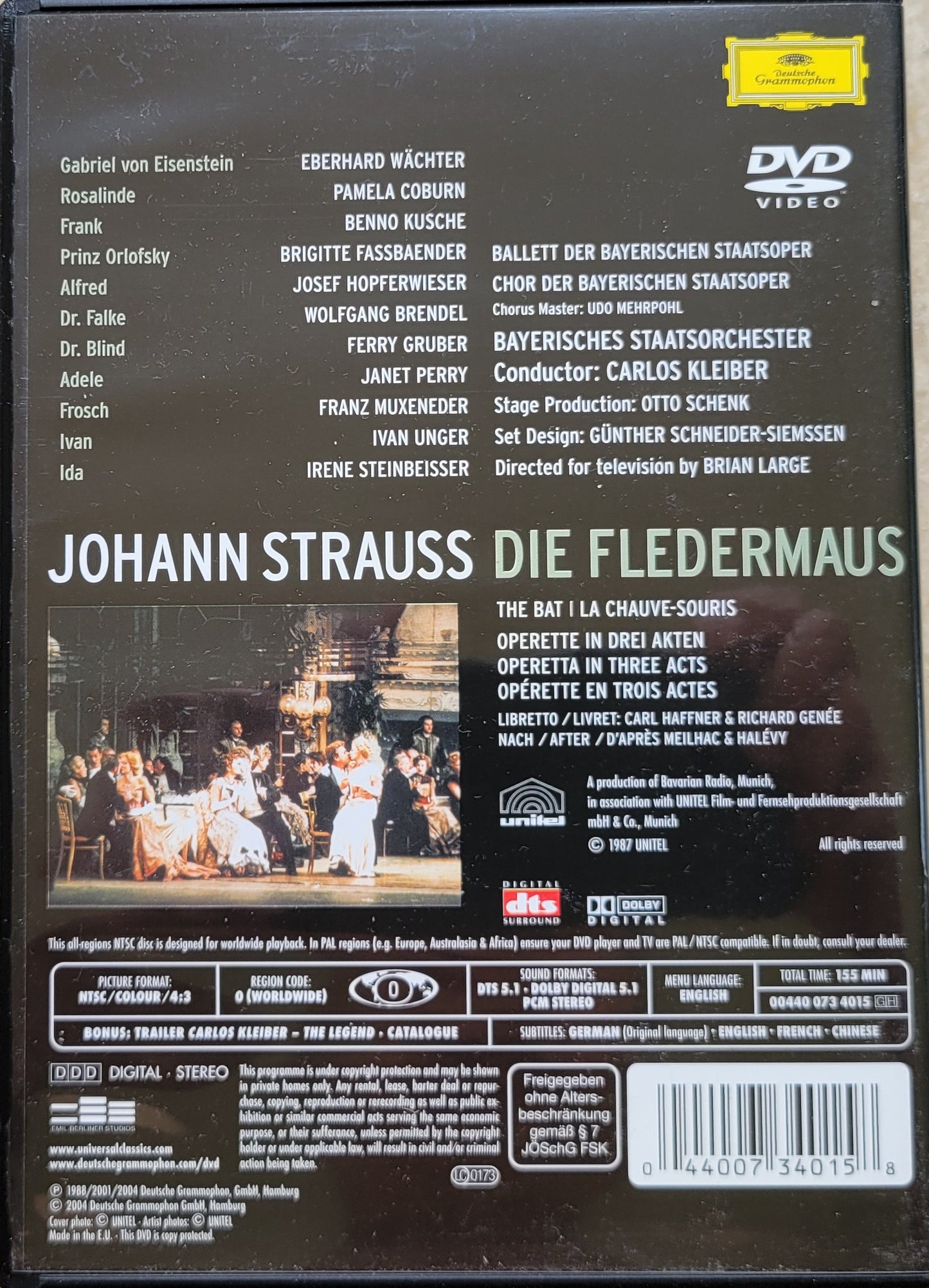 3. DVD - Johann Strauss: Die Fledermaus, The Bat (Opera)