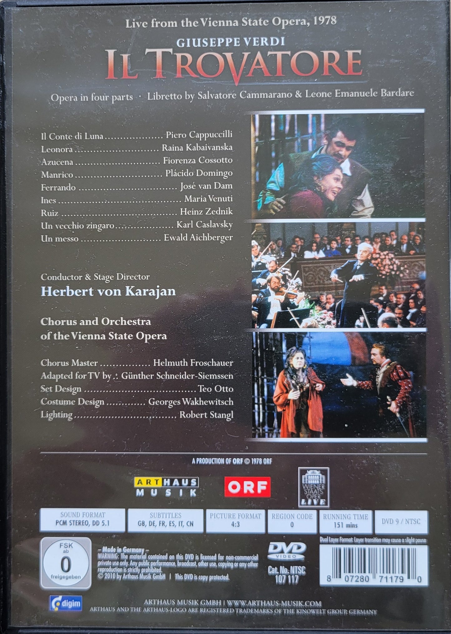 9. DVD - Giuseppe Verdi: Il Trovatore (Opera)