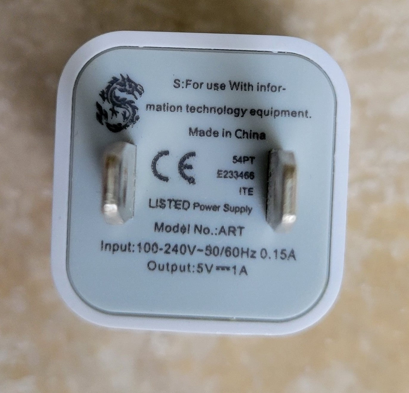 USB Wall Charger Adapter for Cell Phones - White