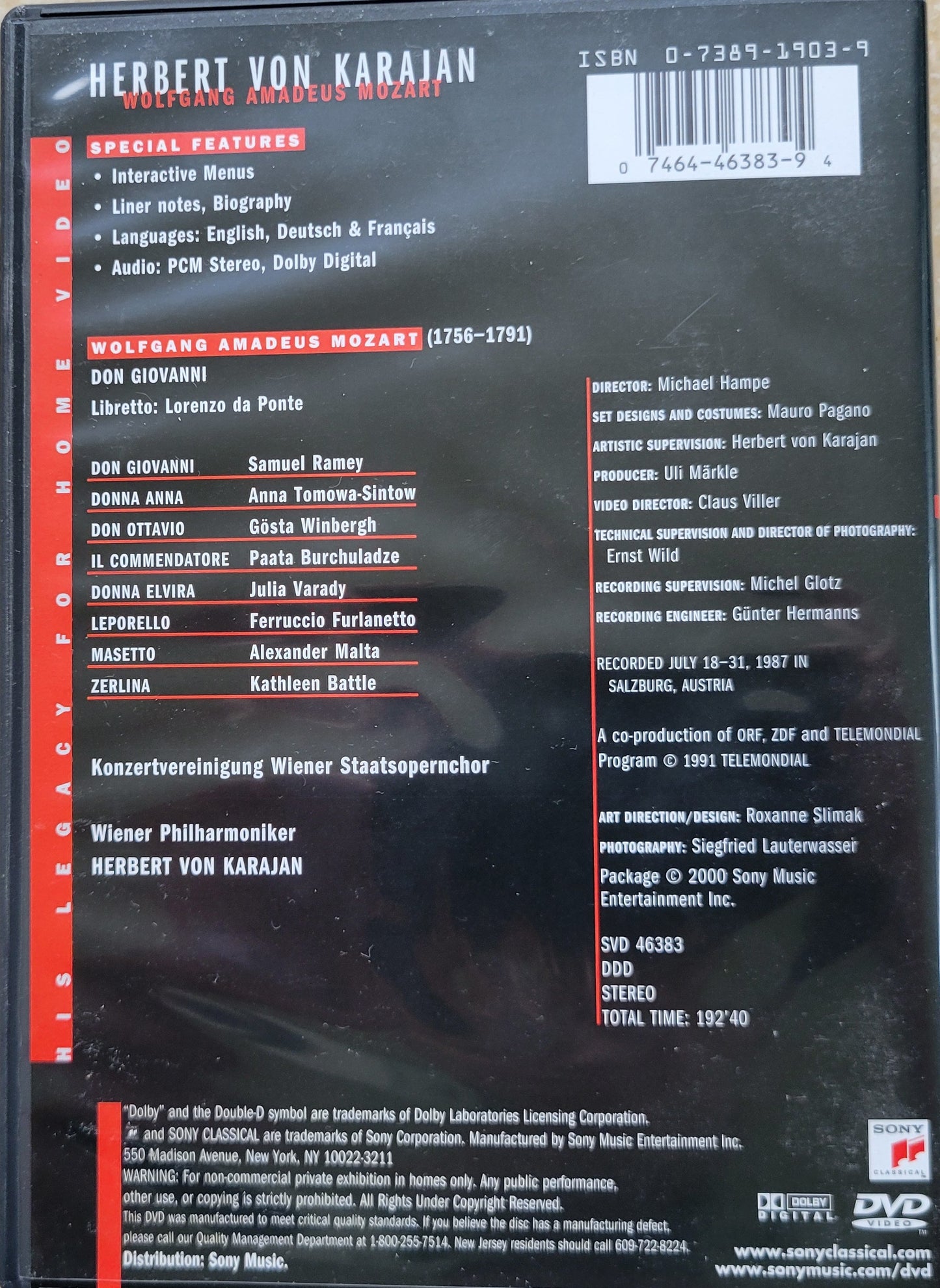 9. DVD - Mozart: Don Giovanni (Opera)