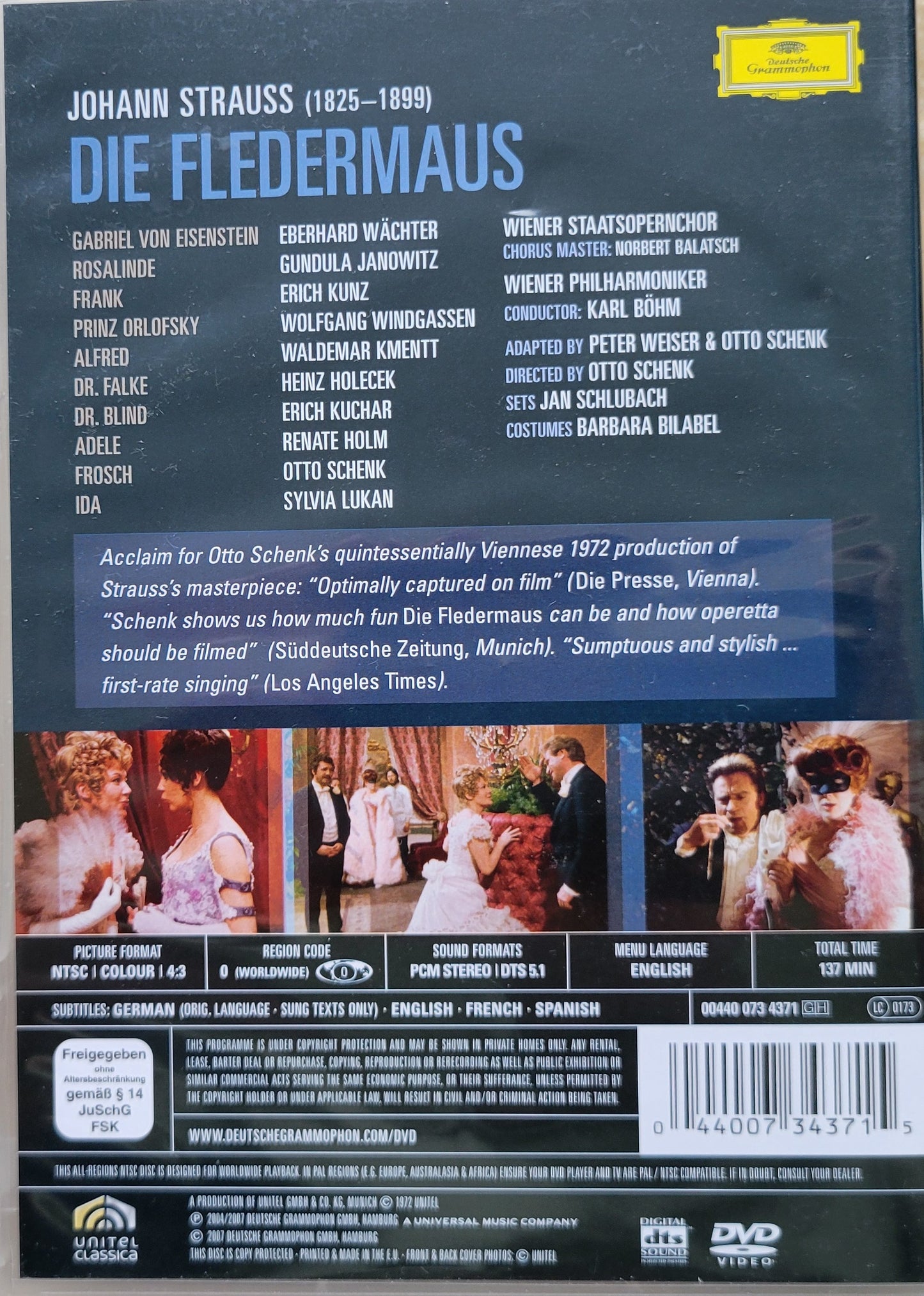 9. DVD - Johann Strauss: Die Fledermaus, The Bat (Opera)