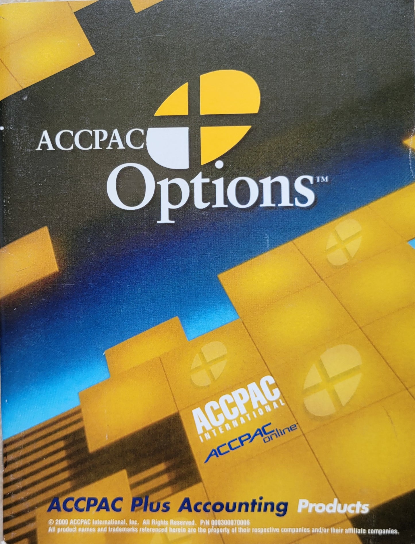 Vintage - ACCPAC / ACCPAC Plus Account Products Brochure