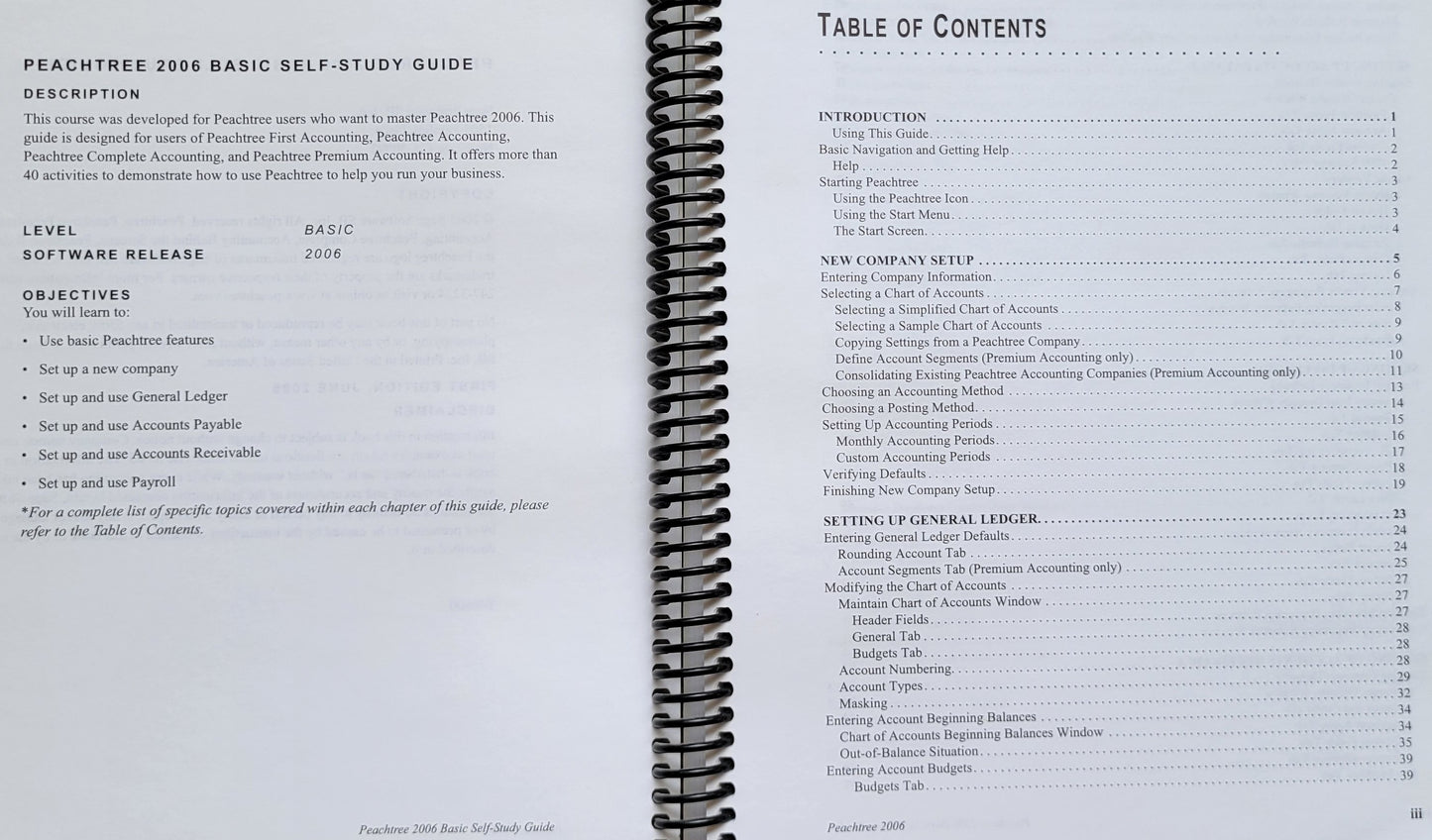 Peachtree by Sage - 2006 Basic Self-Study Guide, 2005