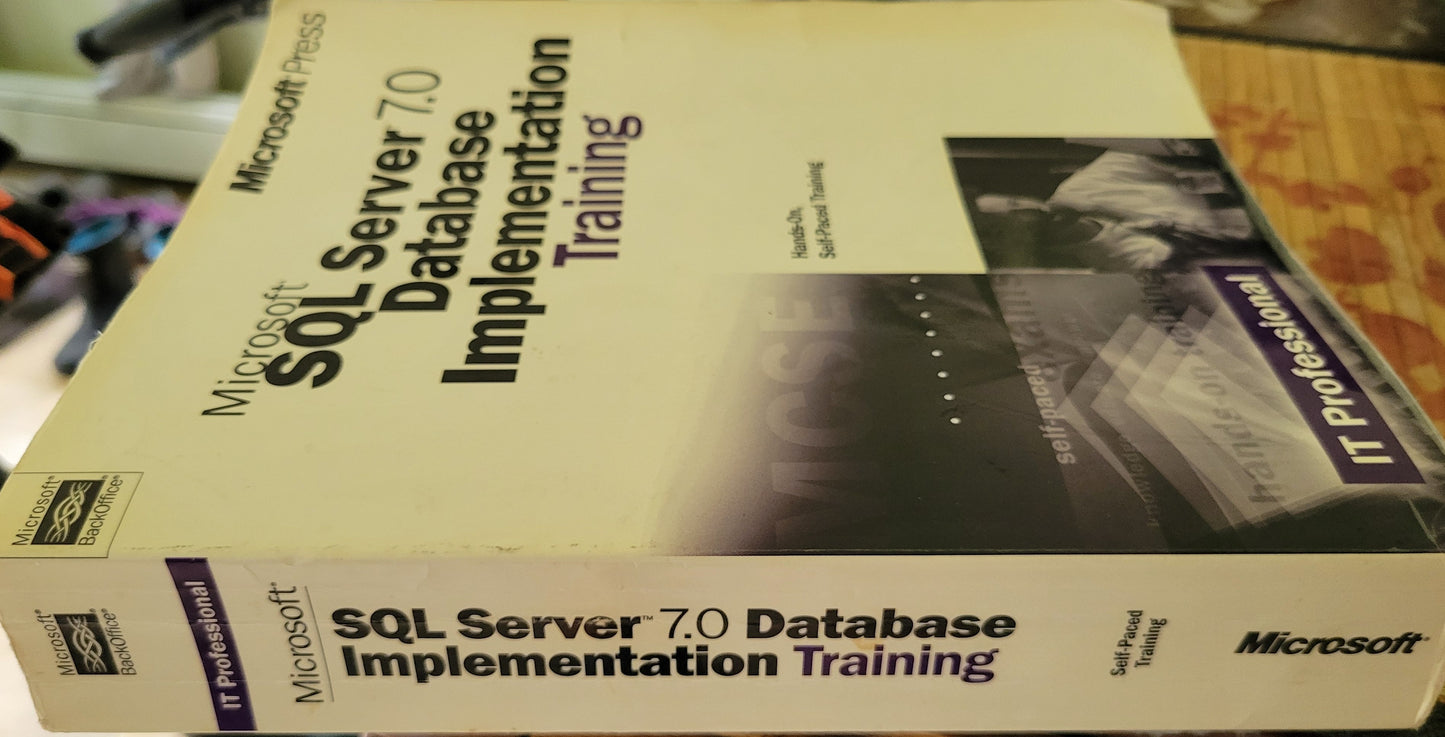 Vintage - Microsoft SQL Server 7.0 Database Implementation Training