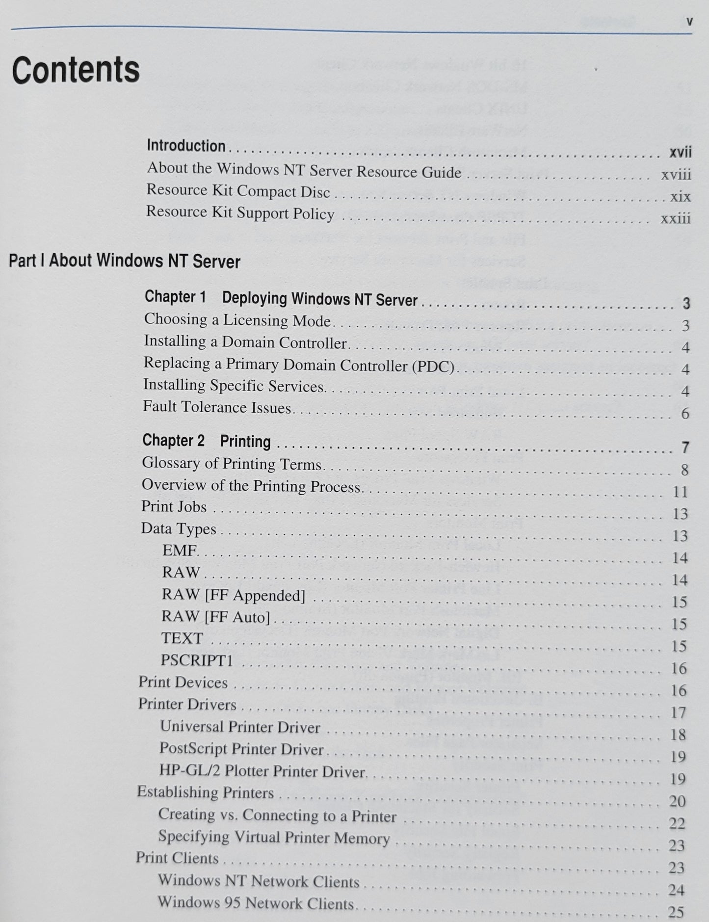 Vintage Book - Microsoft Windows NT Resource Guide, 1996