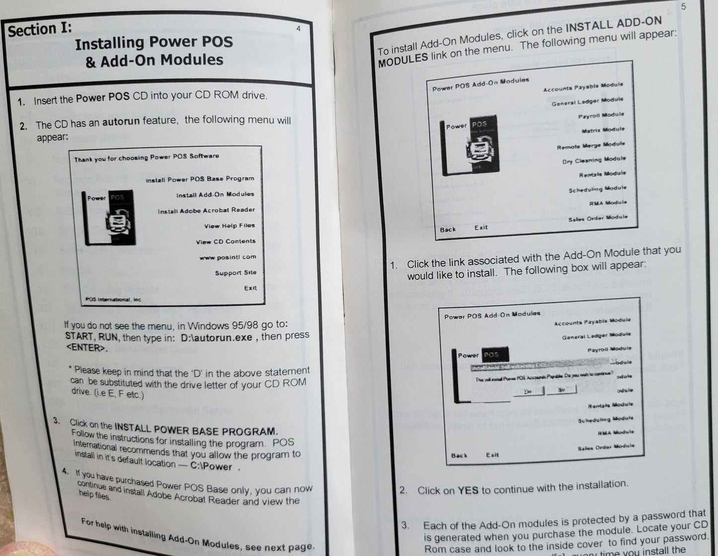 Vintage - Power POS, Point of Sale User's Manual, 2000