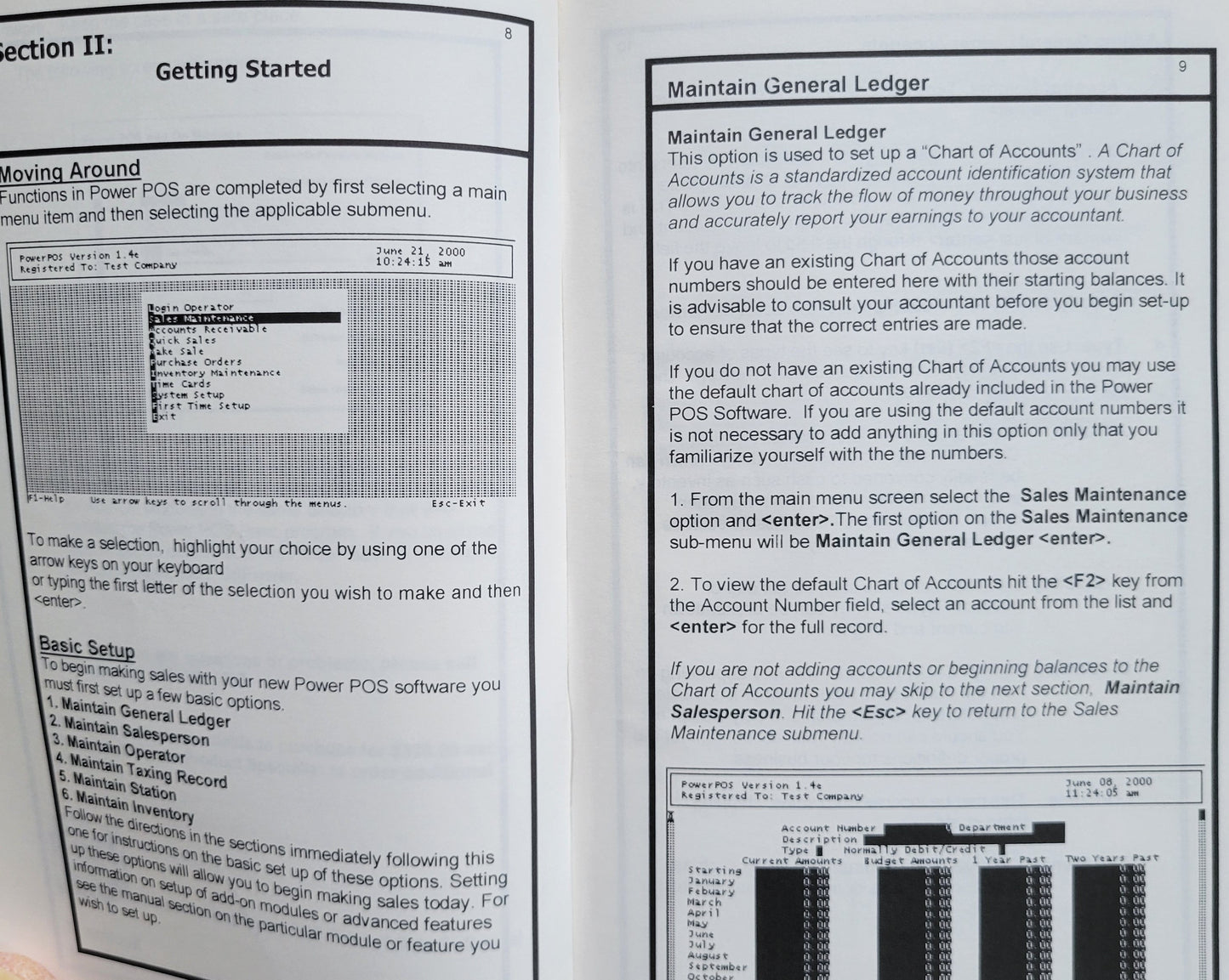 Vintage - Power POS, Point of Sale User's Manual, 2000